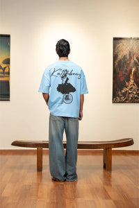 Kathnbenz Oversized Ice Blue T-Shirt - The Floating Ride