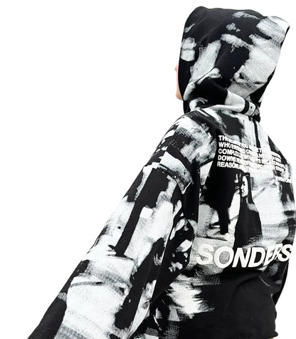 Sonders Black Oversized Hoodie