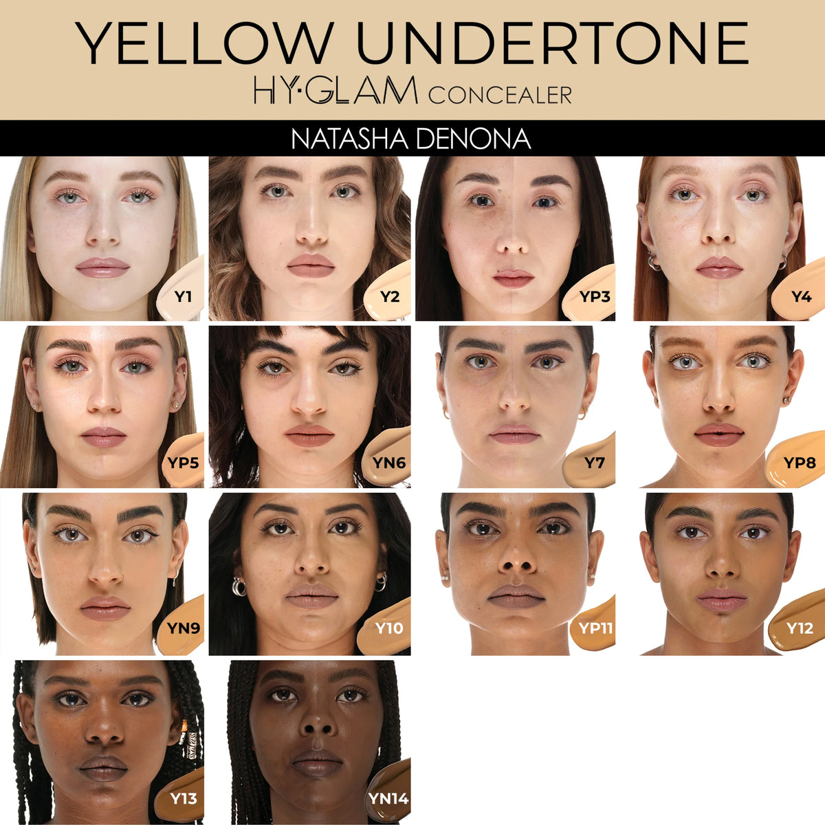 Natasha Denona HY-GLAM Concealer - YP5 Light Yellow Peach