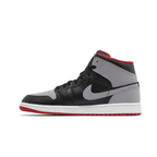 Air Jordan 1 Mid 'Bred Shadow /Grey Fire Red'