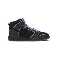 Nike SB Dunk High Black Purple Box