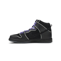 Nike SB Dunk High Black Purple Box