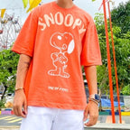 Flaws Oversized Ornde T-Shirt - Snoopy Woopy