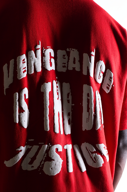 EPIC Oversize Red T-shirt 'Vengeance'