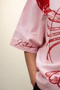 Kathnbenz Oversized Pink Linen Shirt - Lovester