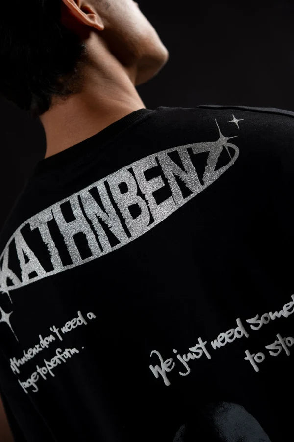 Kathnbenz Oversized Black T-Shirt - Dark Utopia