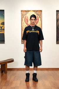 Kathnbenz Oversized Black T-Shirt - Tiger Claw
