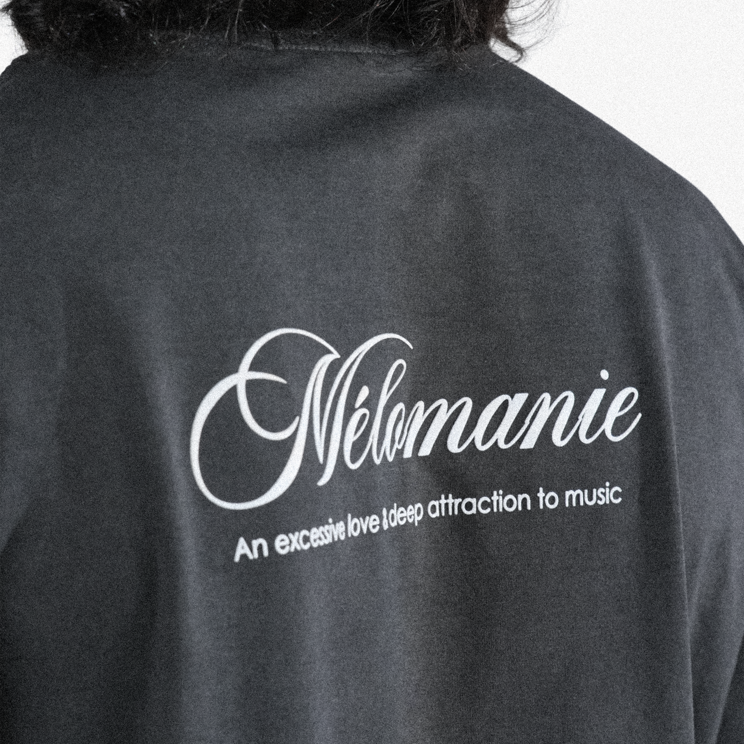 Khaaki Oversized T-Shirt Black Pigment Washed - Melomanic