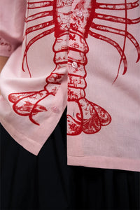 Kathnbenz Oversized Pink Linen Shirt - Lovester