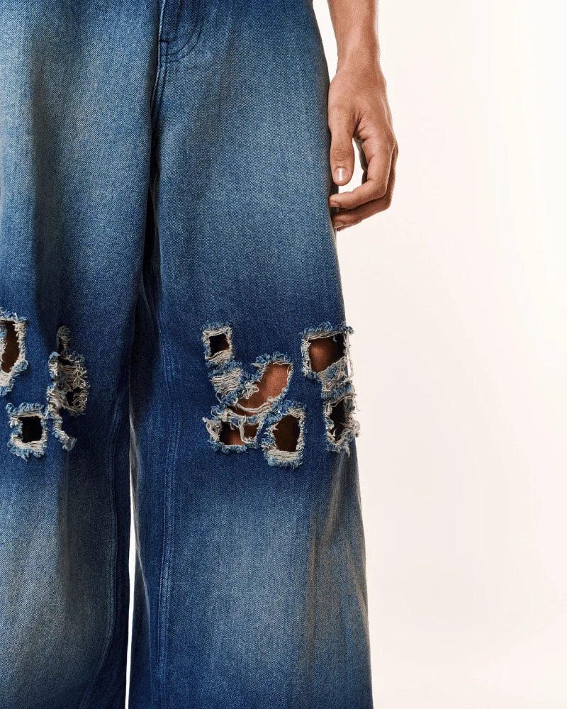 Volfsbane Dirty Knee Denim Jeans
