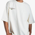 Khaaki Oversized T Shirt - Bloom in Silence