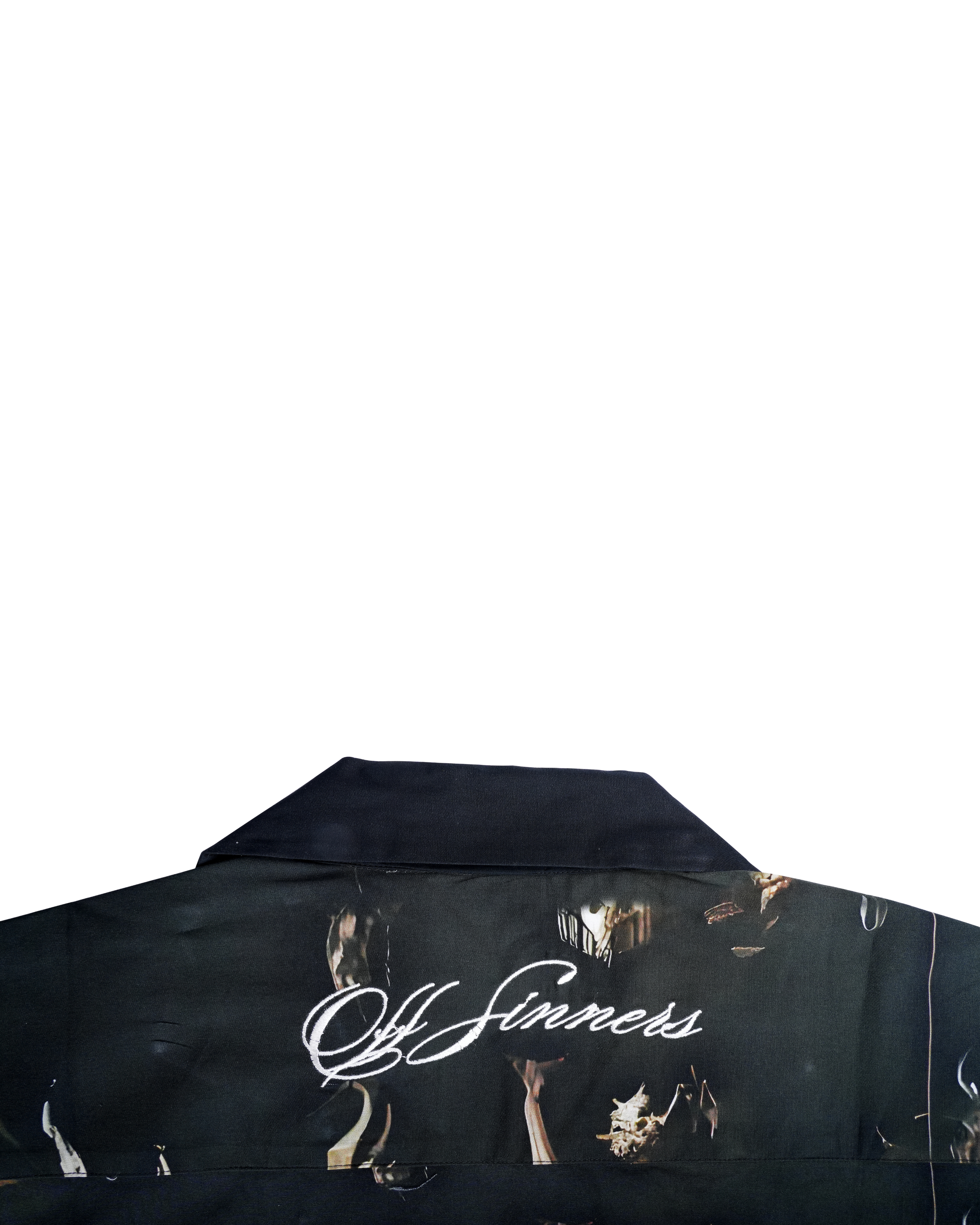 Off Sinners Oversized Black Shirt - Infernal Feast