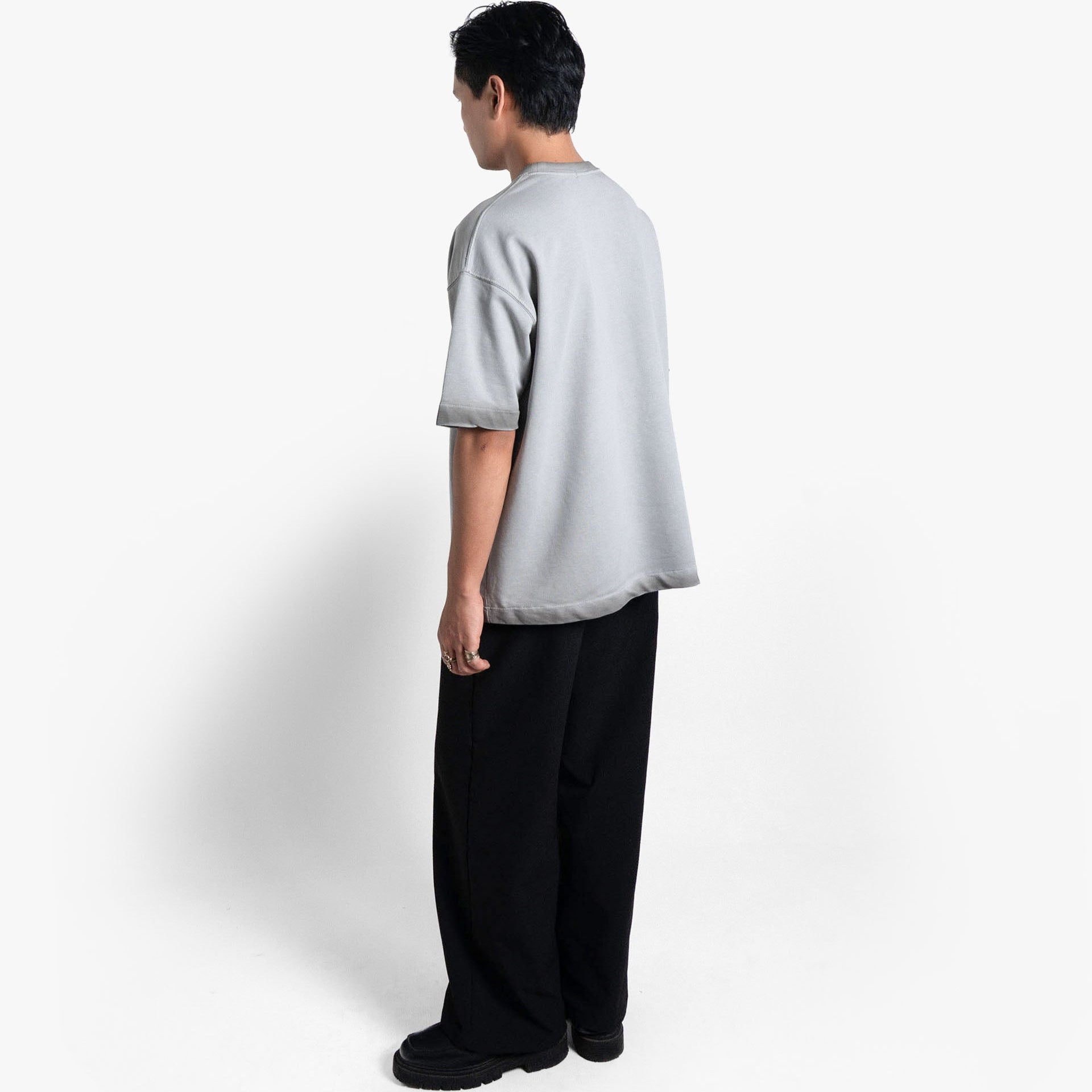 Khaaki Oversized T-shirt Grey Washed - Premium Fuel