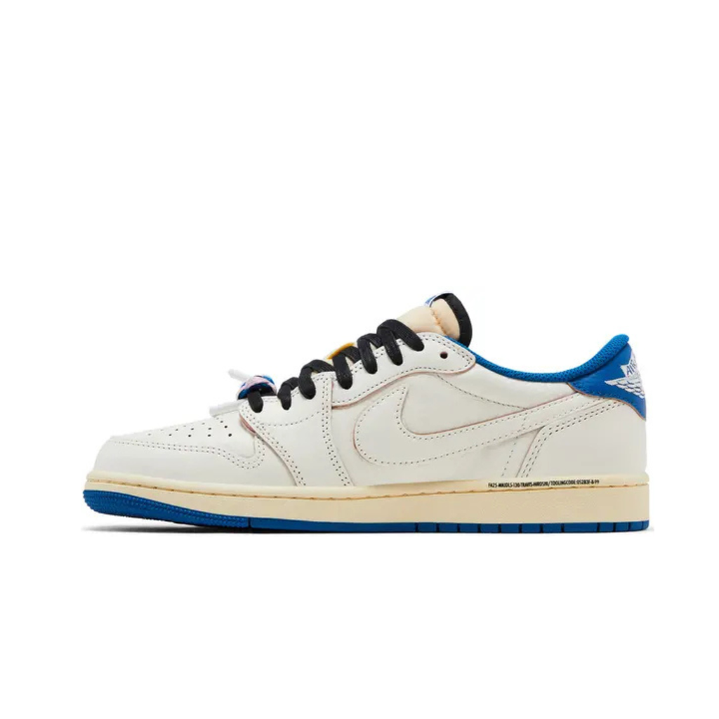 Fragment Design x Travis Scott x Air Jordan 1 Retro Low OG SP Sail Military Blue