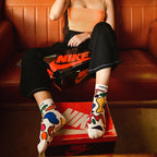 NoFoMo Short Crew Length Socks Colour Blast