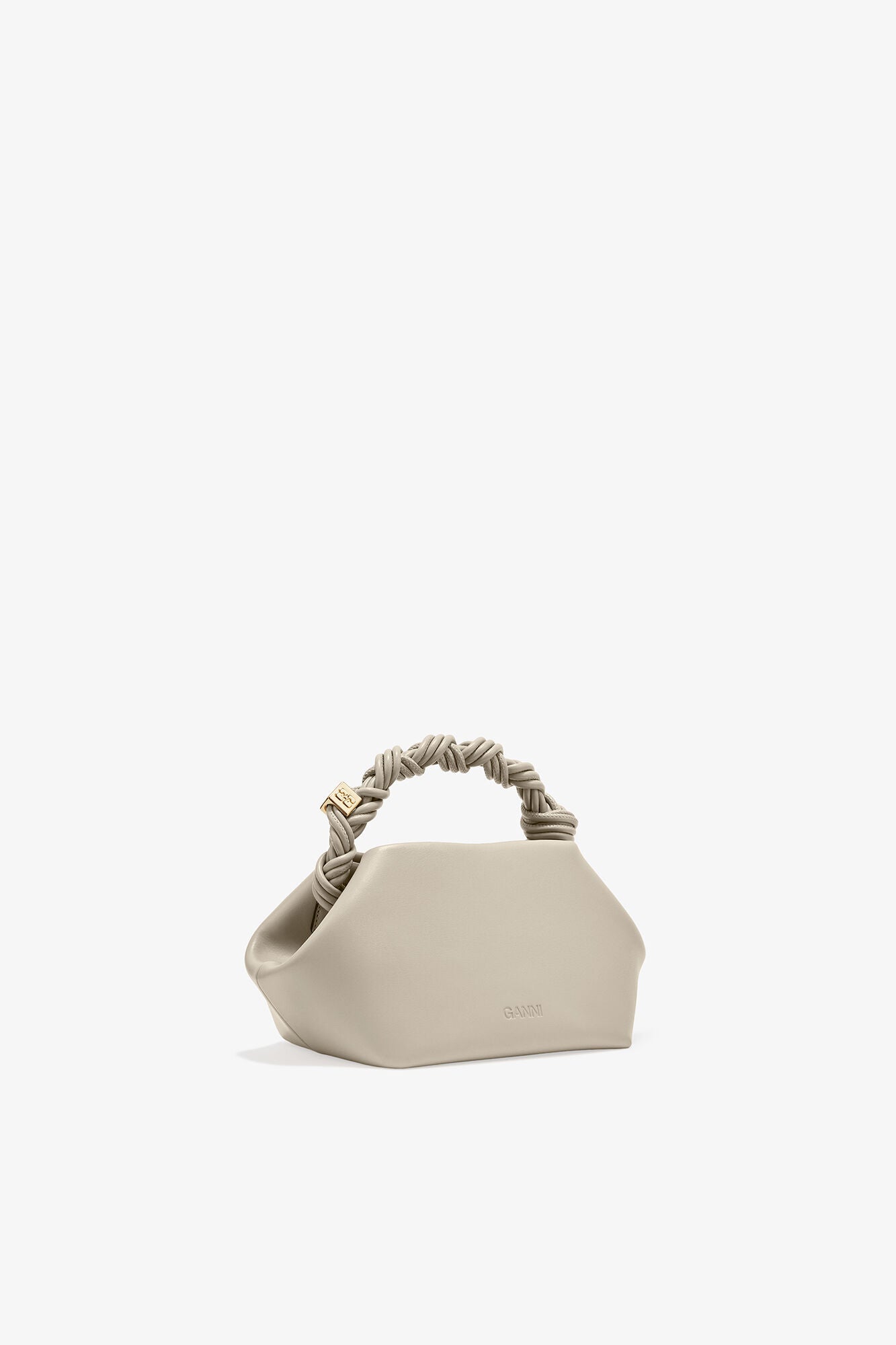 GANNI Light Grey Small Bou Bag - Oyster Gray