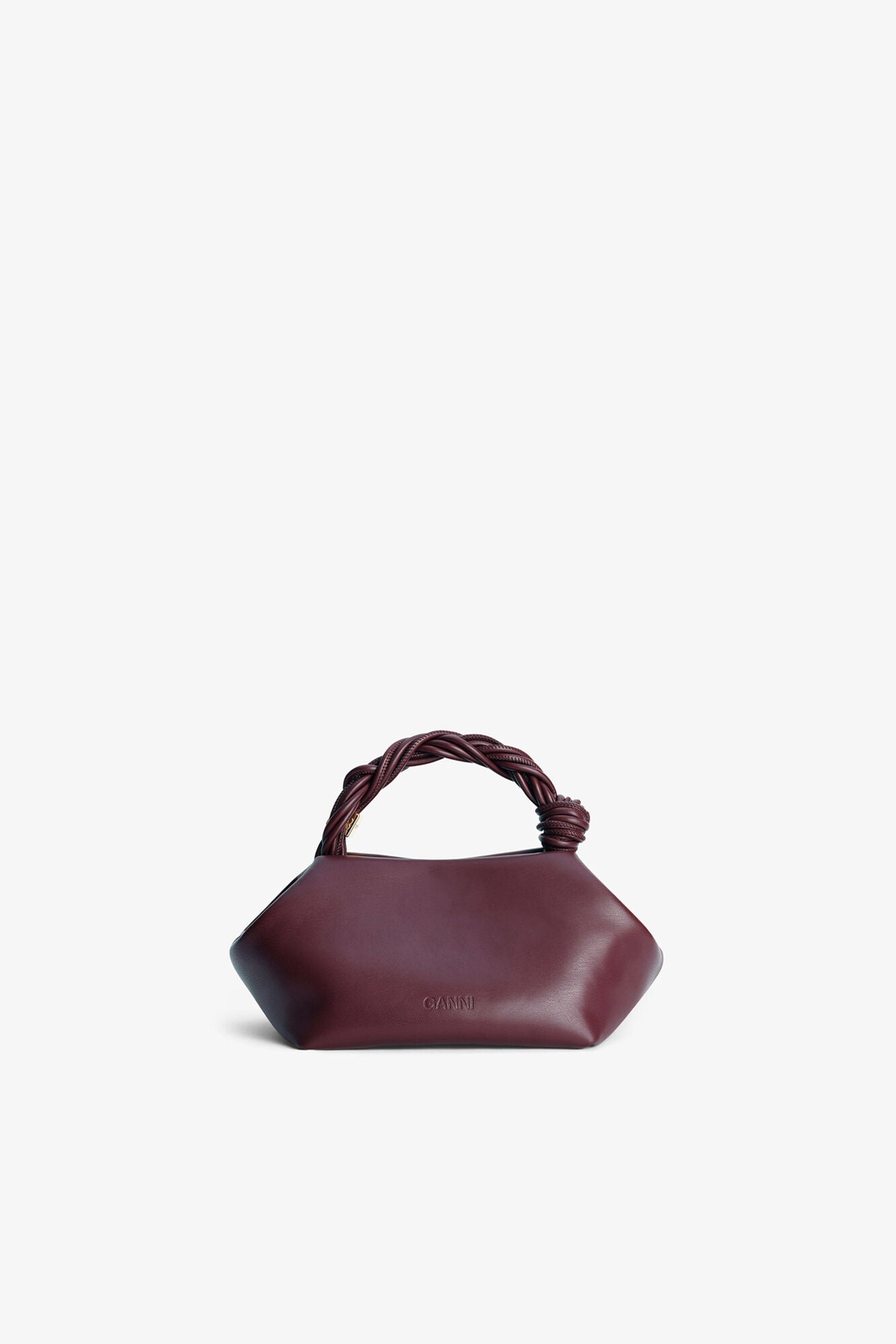 GANNI Burgundy Small Bou Bag - Burgundy