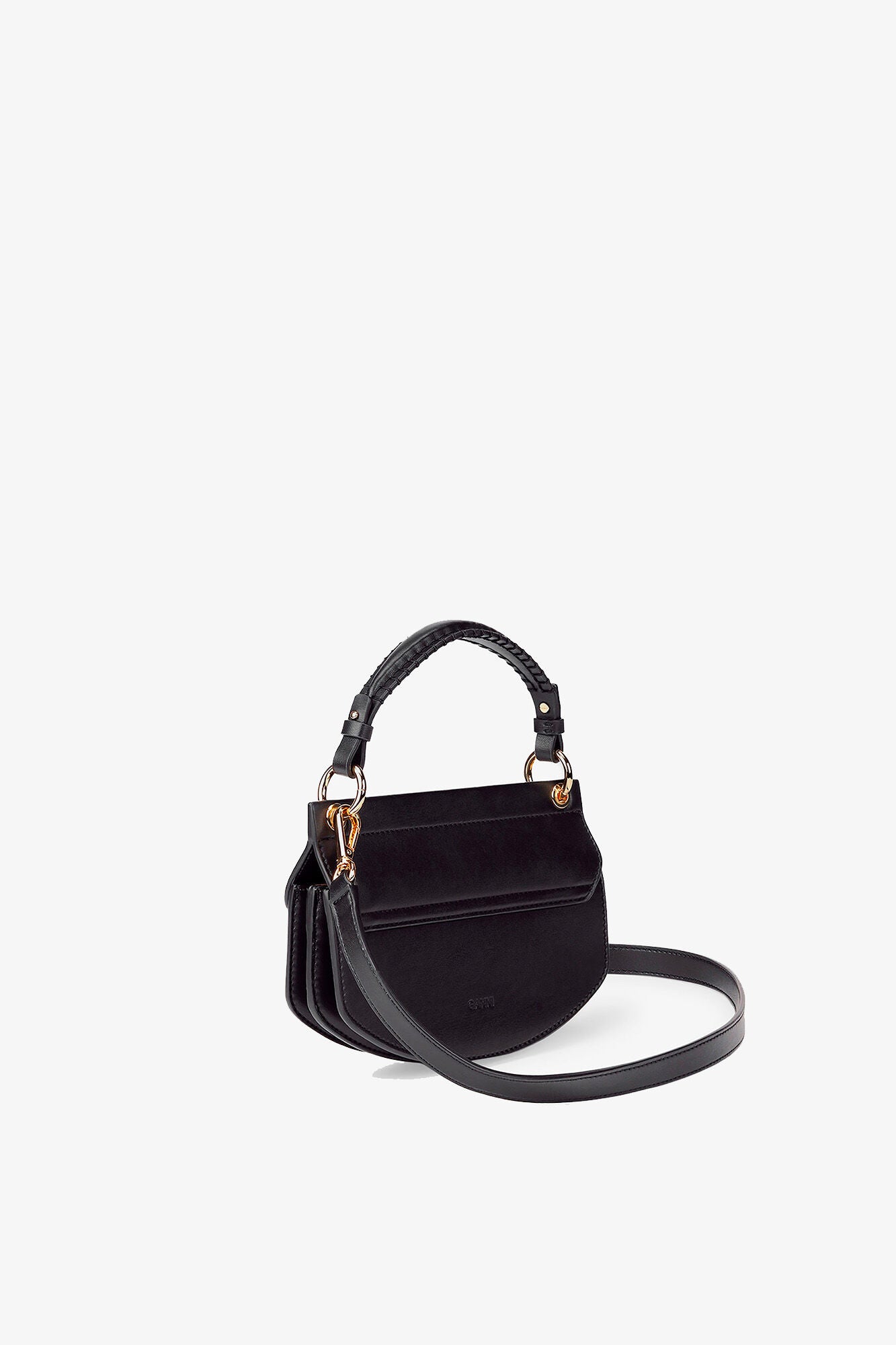 GANNI Black Mini Top Handle Apo-G Bag - Black