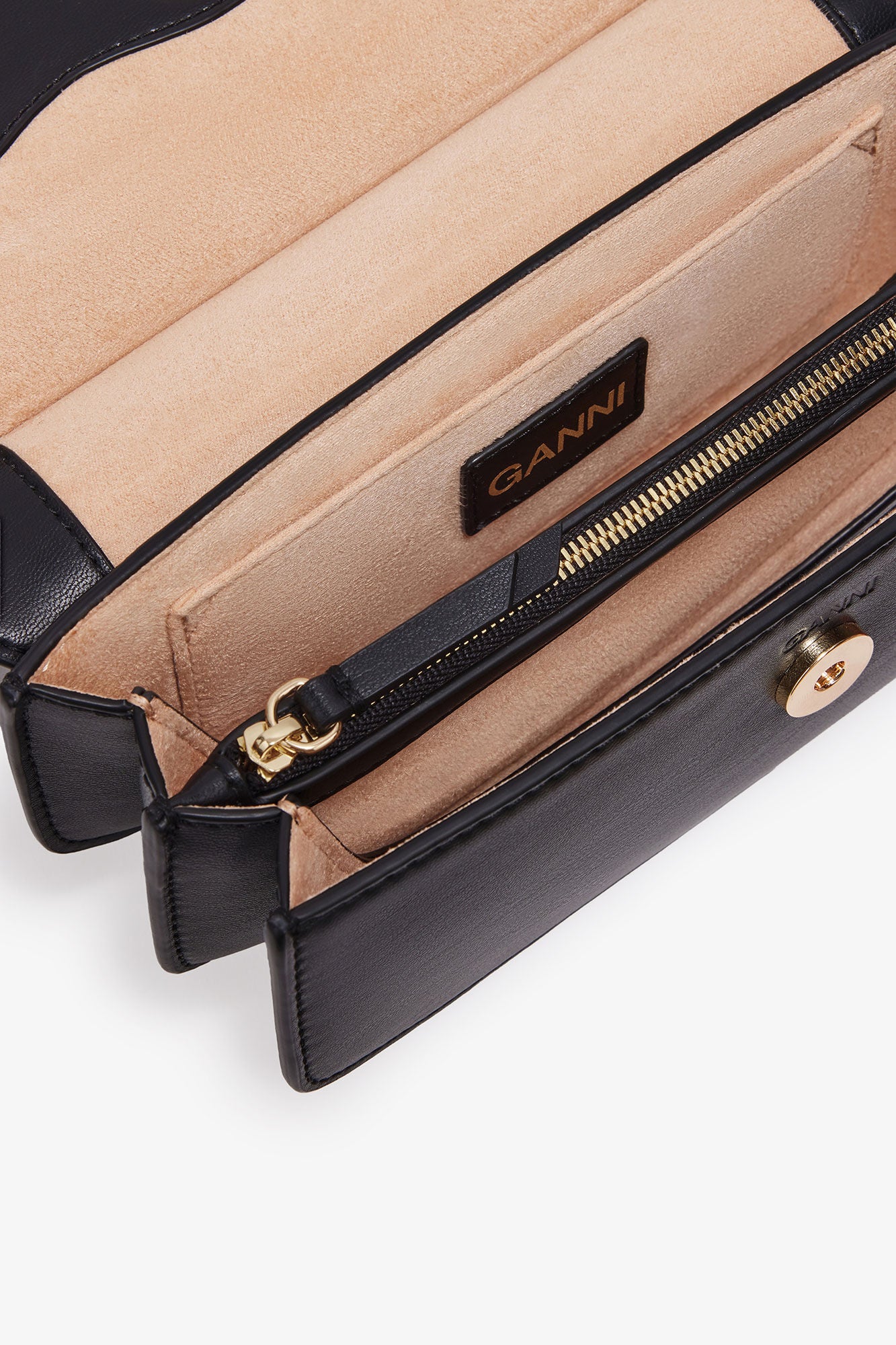 GANNI Black Mini Top Handle Apo-G Bag - Black