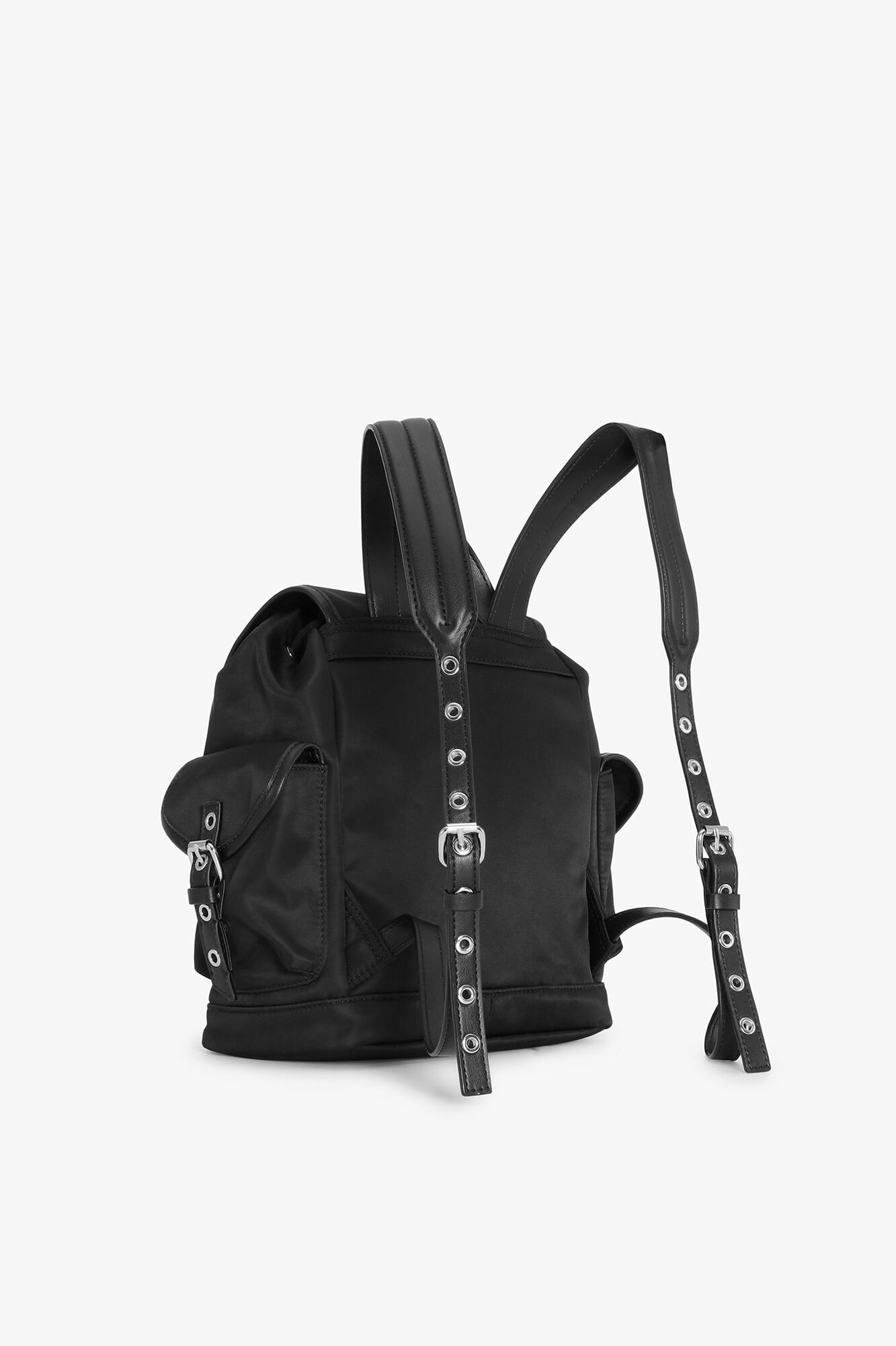 GANNI Black Small Bucky Nylon Backpack - Black