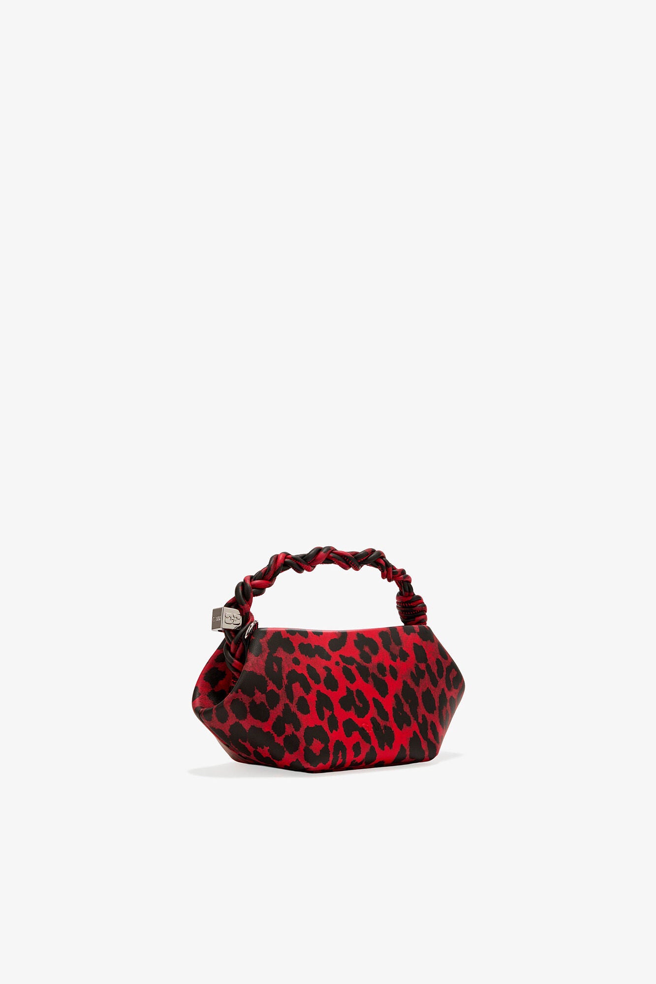GANNI Red Leopard Mini Bou Bag - Racing Red