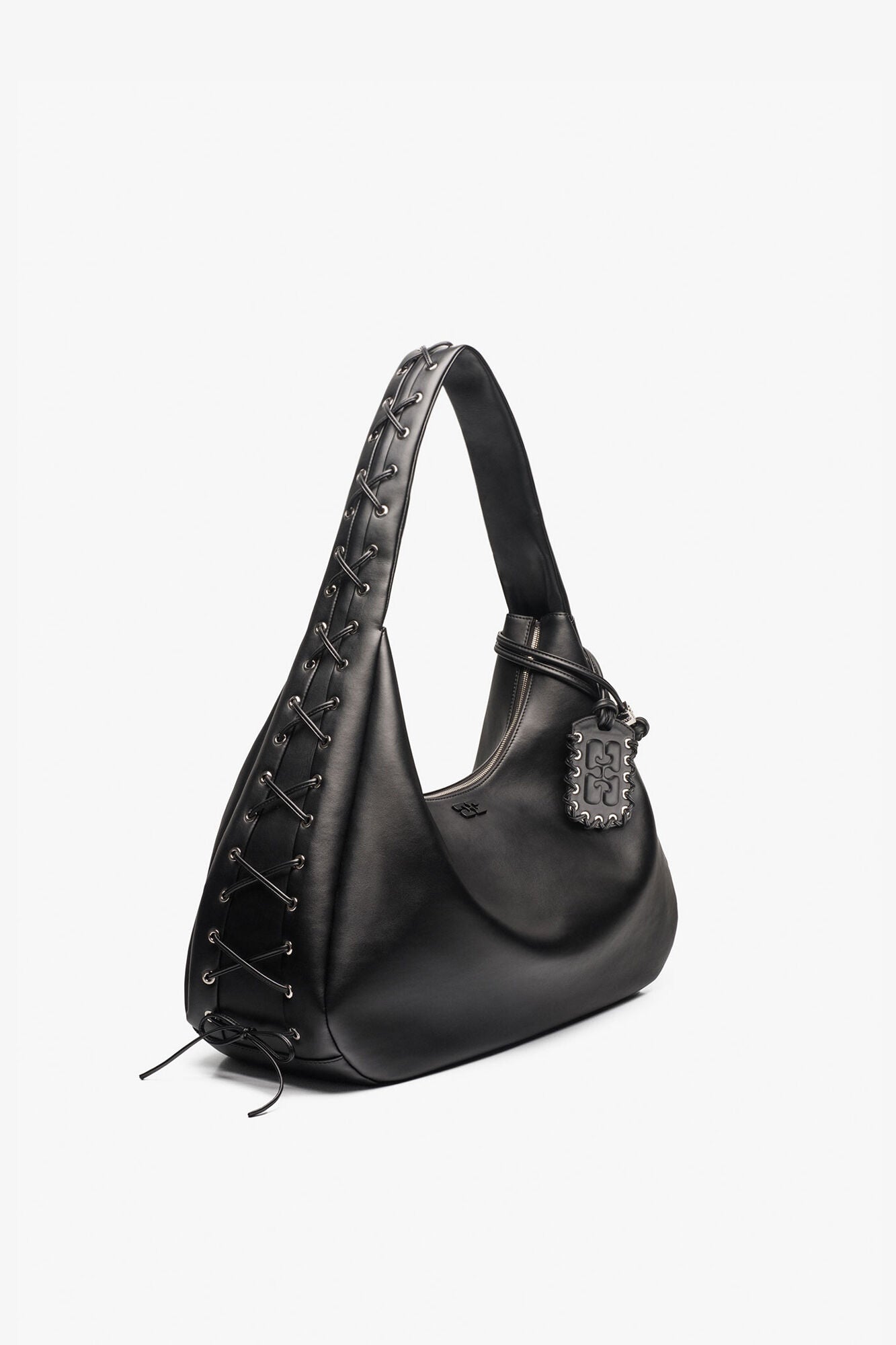GANNI Black XXL Hobo Bag - Black