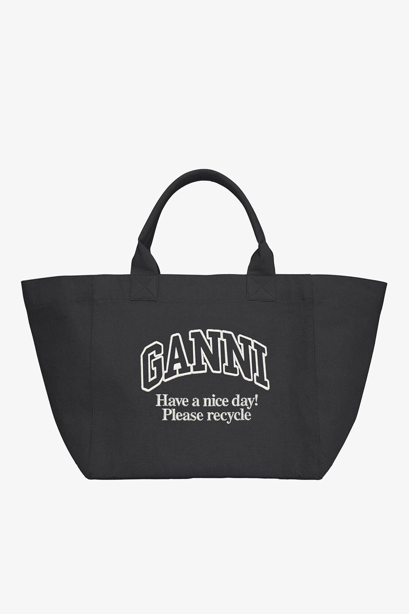 GANNI XXL Tote Bag - Phantom