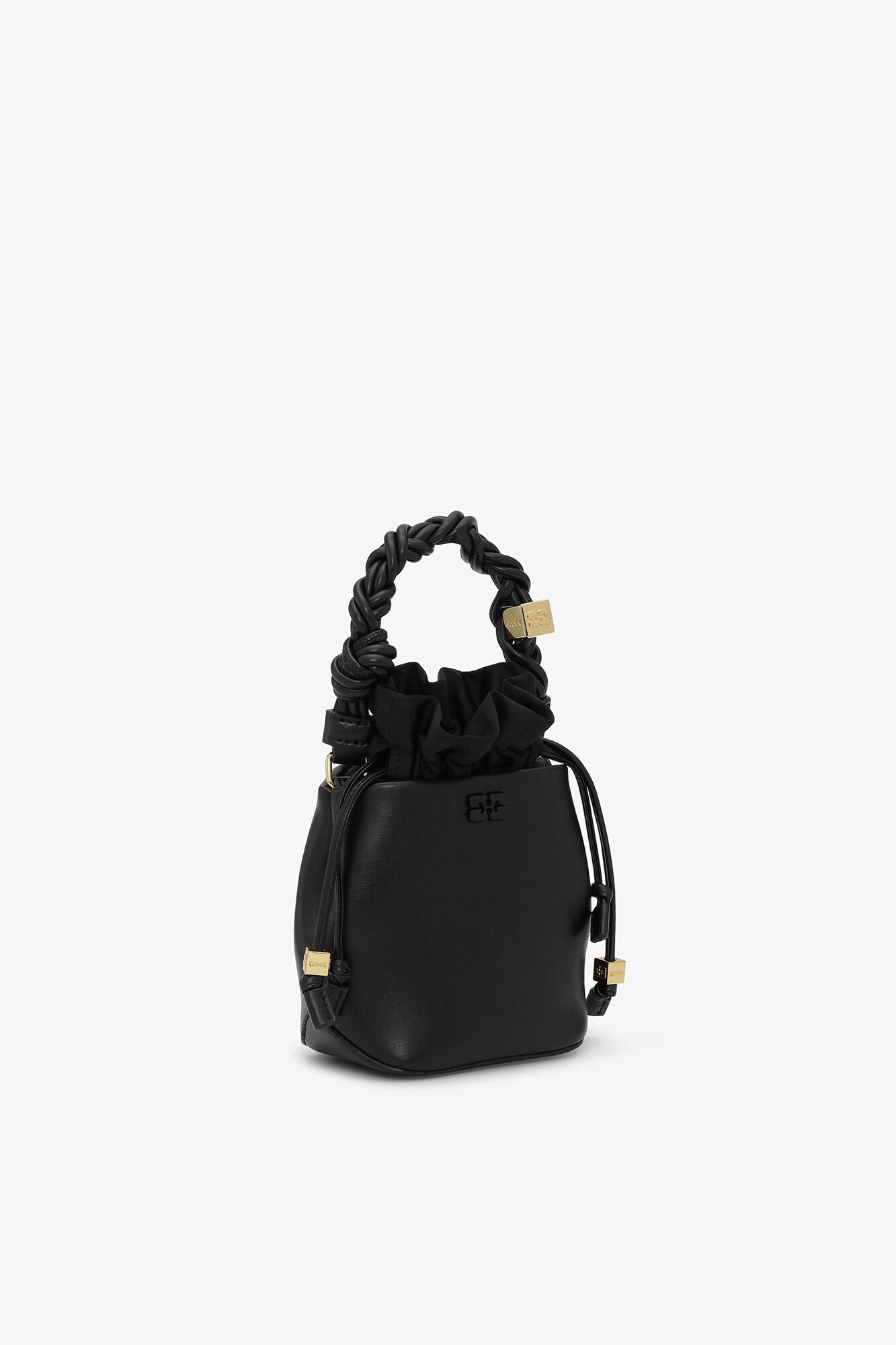 GANNI Black Mini Bou Bucket Bag - Black