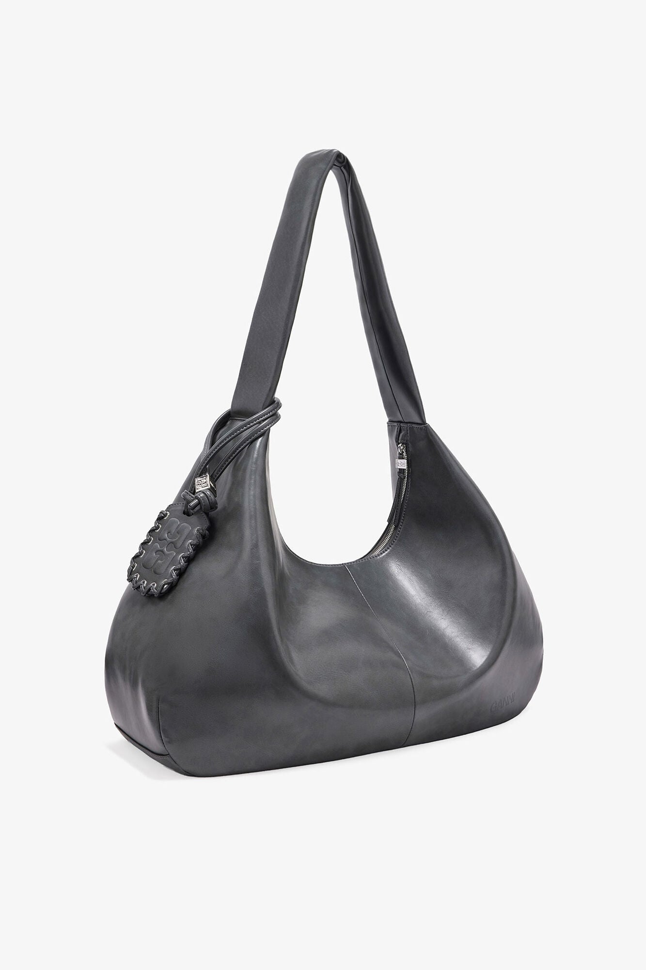 GANNI Steel Grey XXL Hobo Bag - Steal Grey