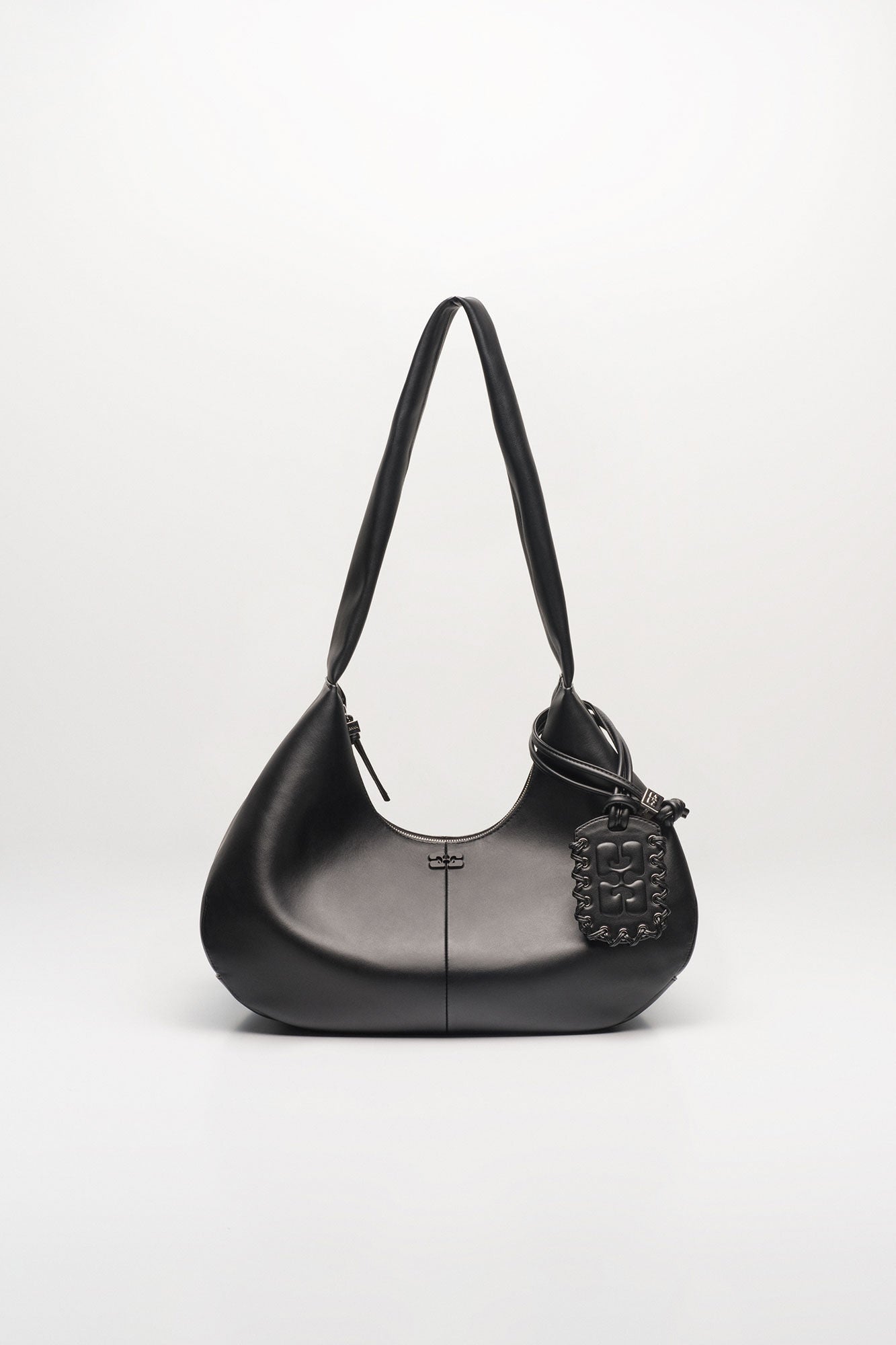 GANNI Medium Hobo Bag - Black