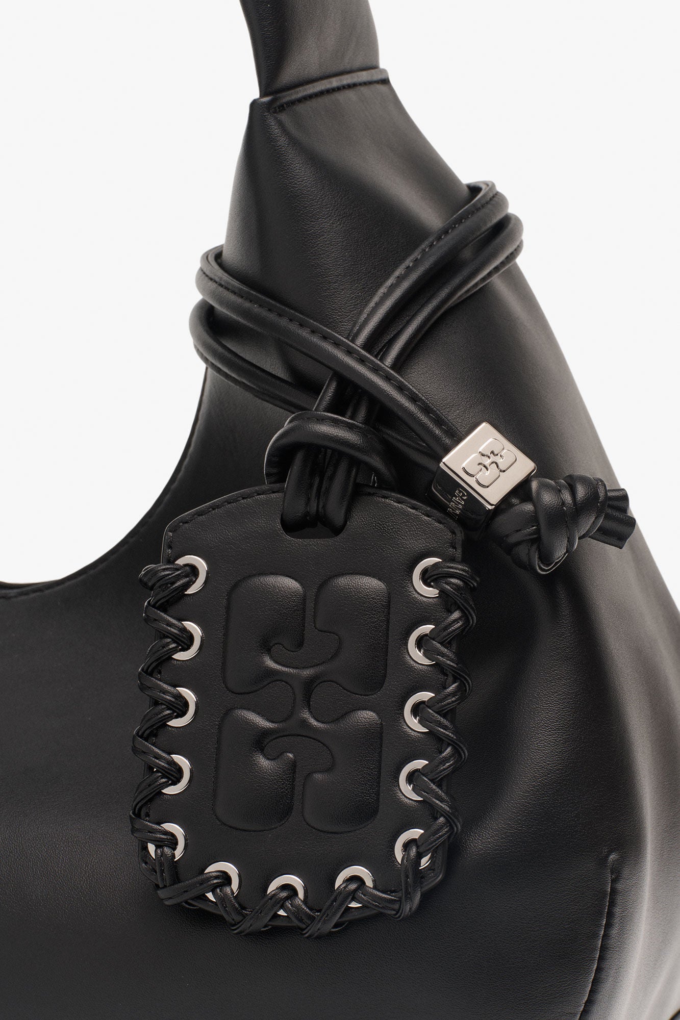 GANNI Medium Hobo Bag - Black