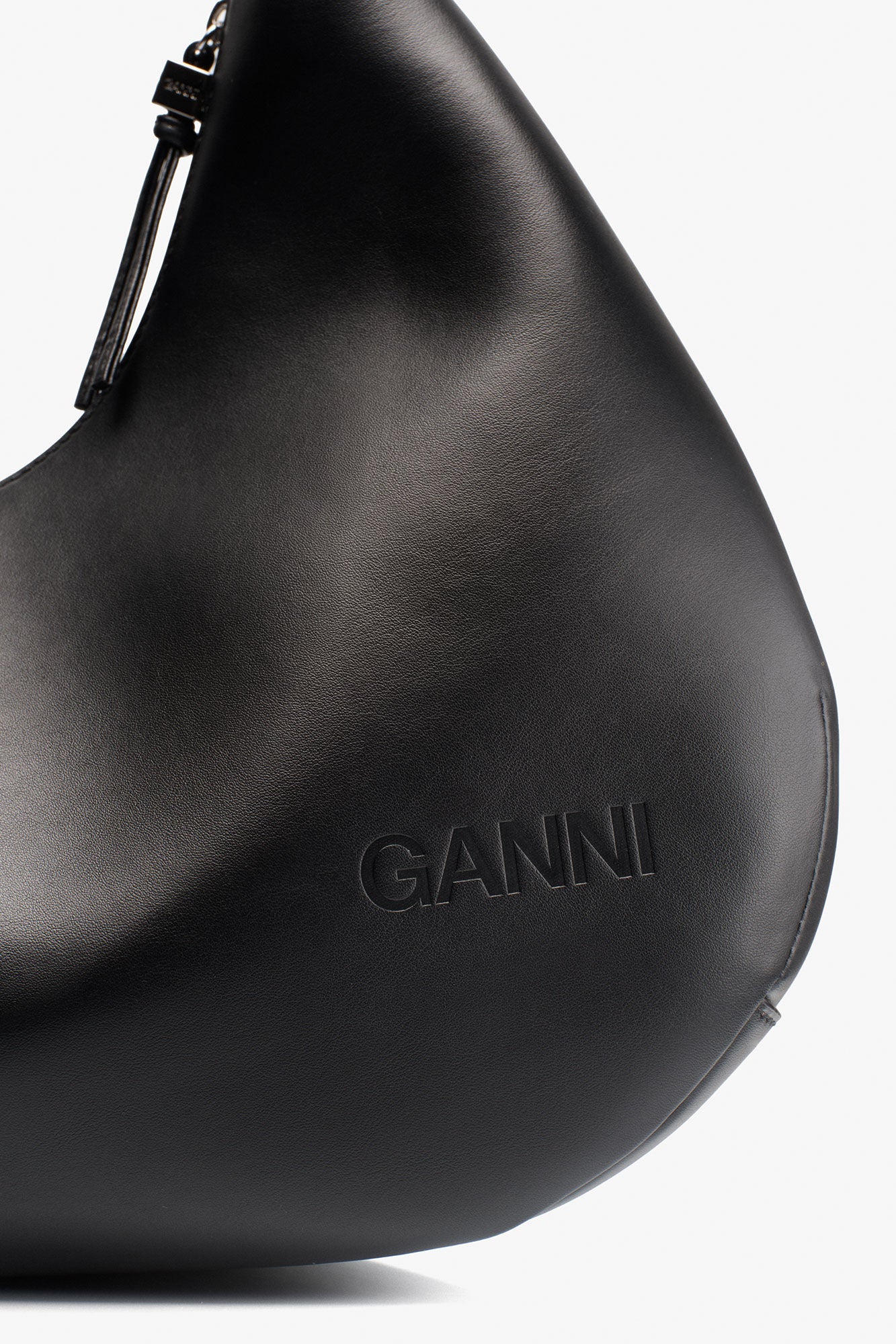 GANNI Medium Hobo Bag - Black