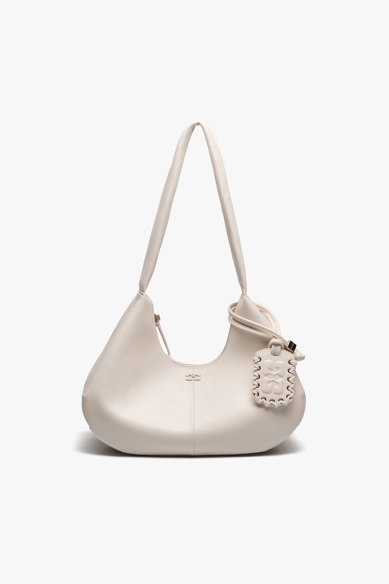 GANNI Medium Hobo Bag - Egret