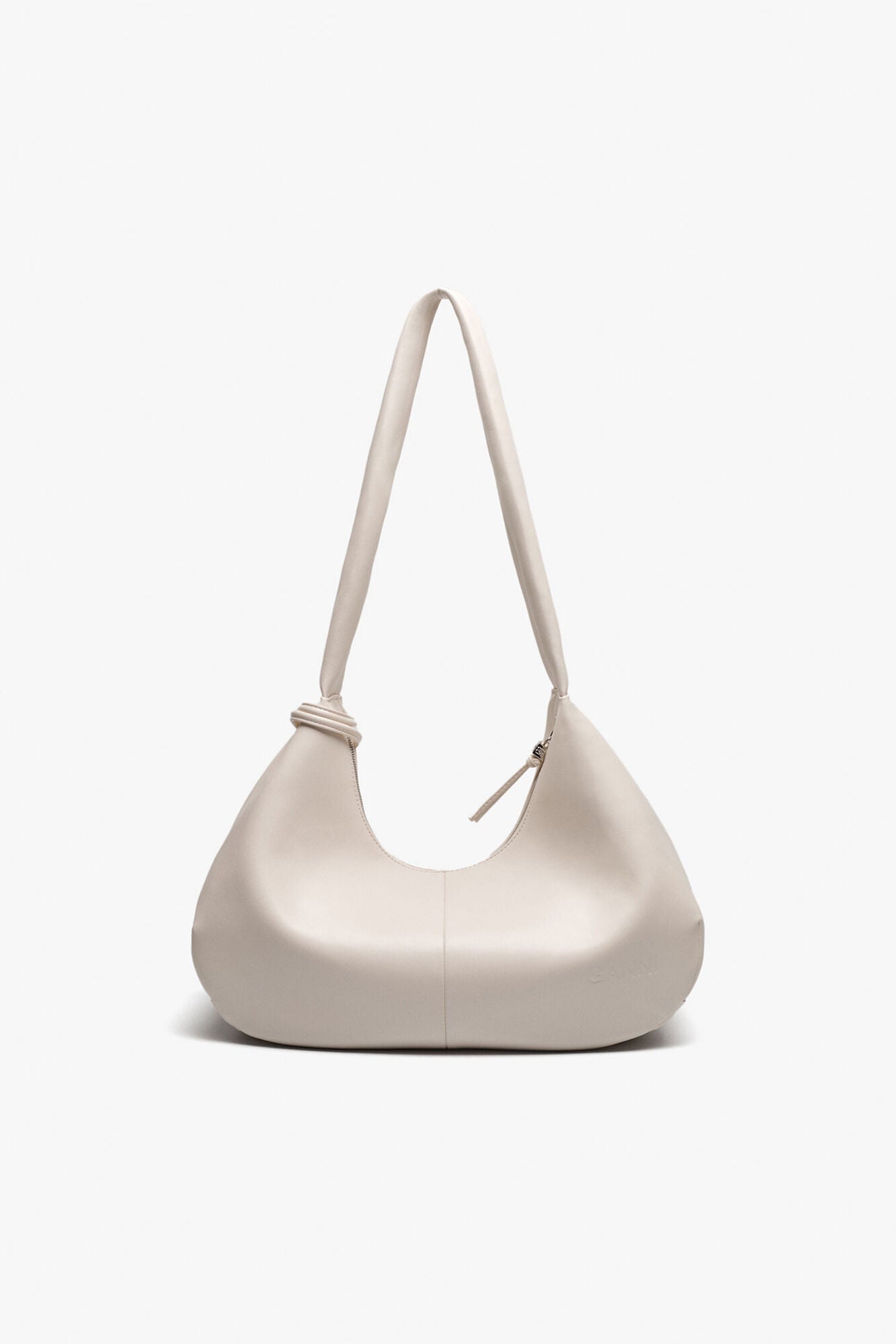 GANNI Medium Hobo Bag - Egret