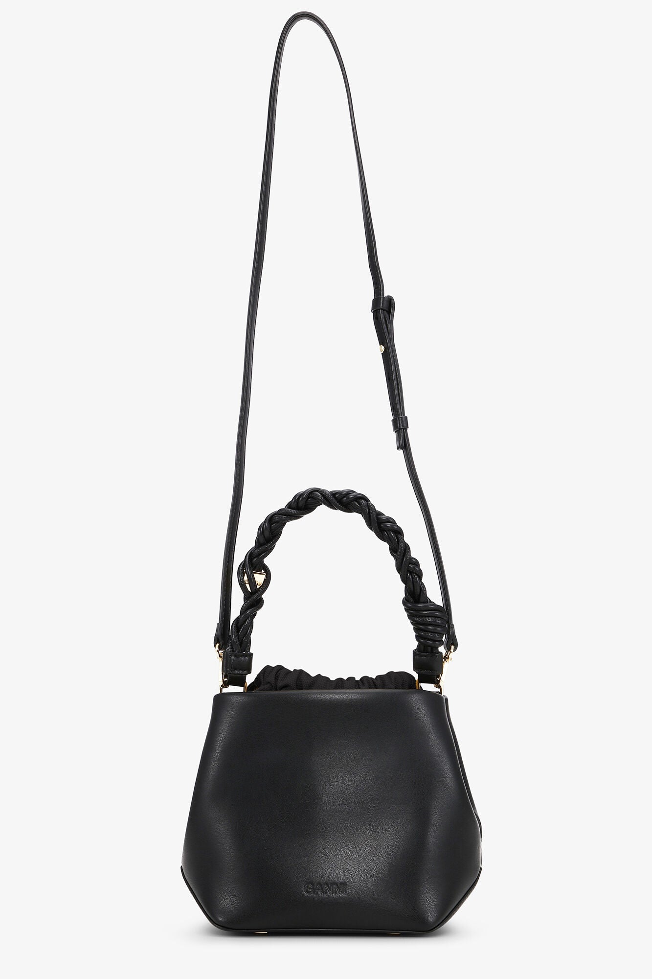 GANNI Black Bou Bucket Bag - Black