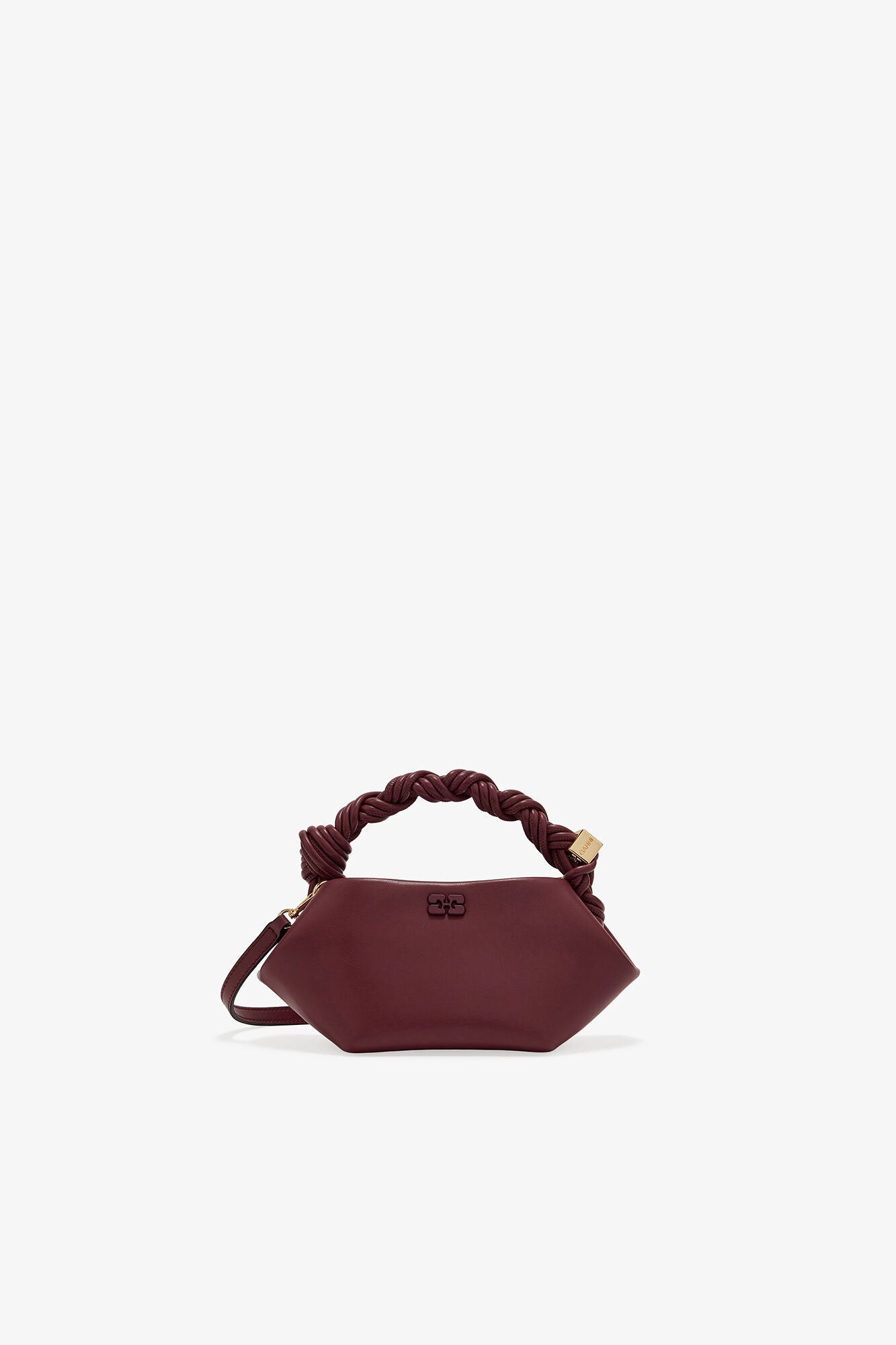 GANNI Burgundy Mini Bou Bag - Burgundy
