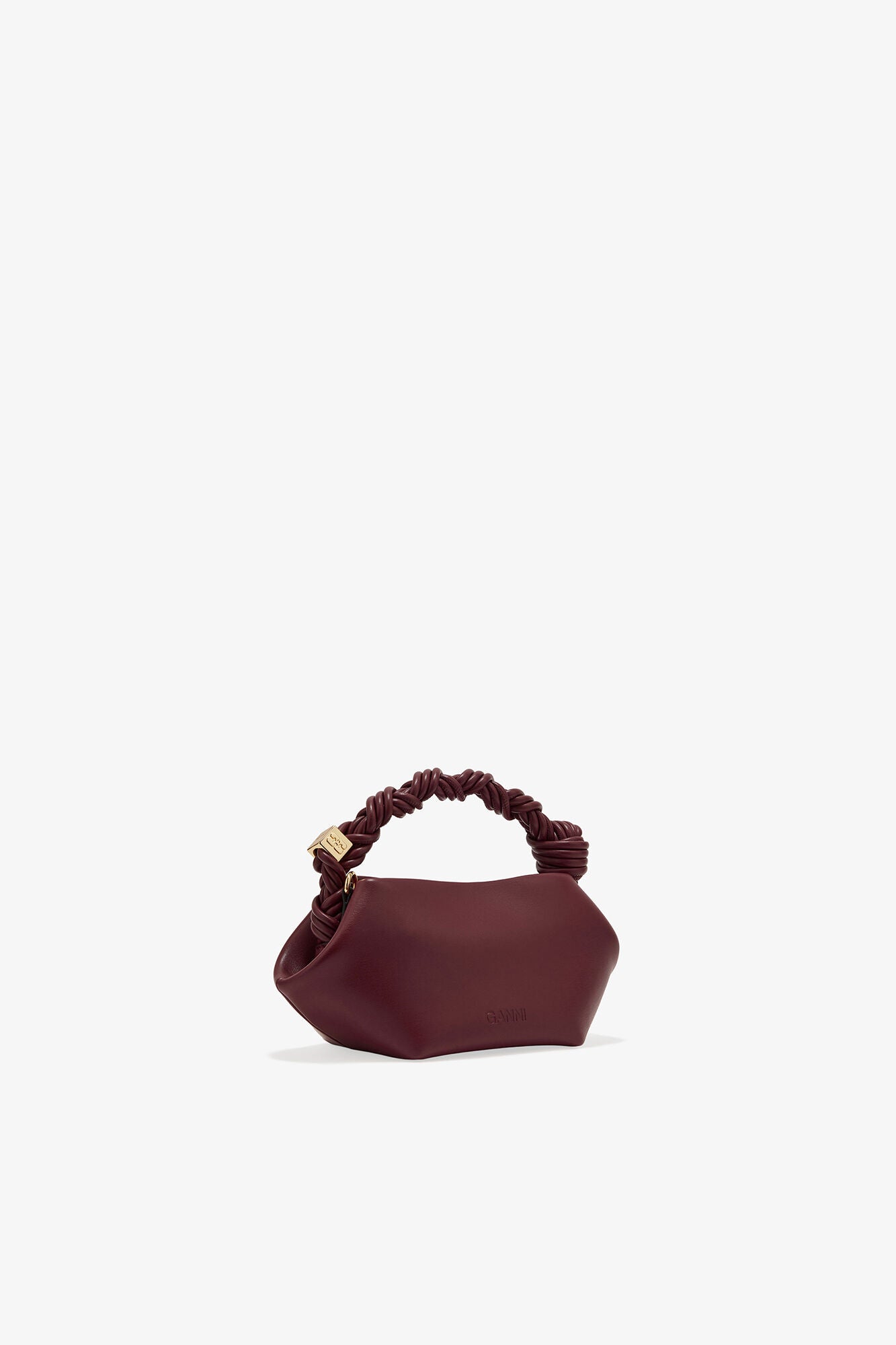 GANNI Burgundy Mini Bou Bag - Burgundy