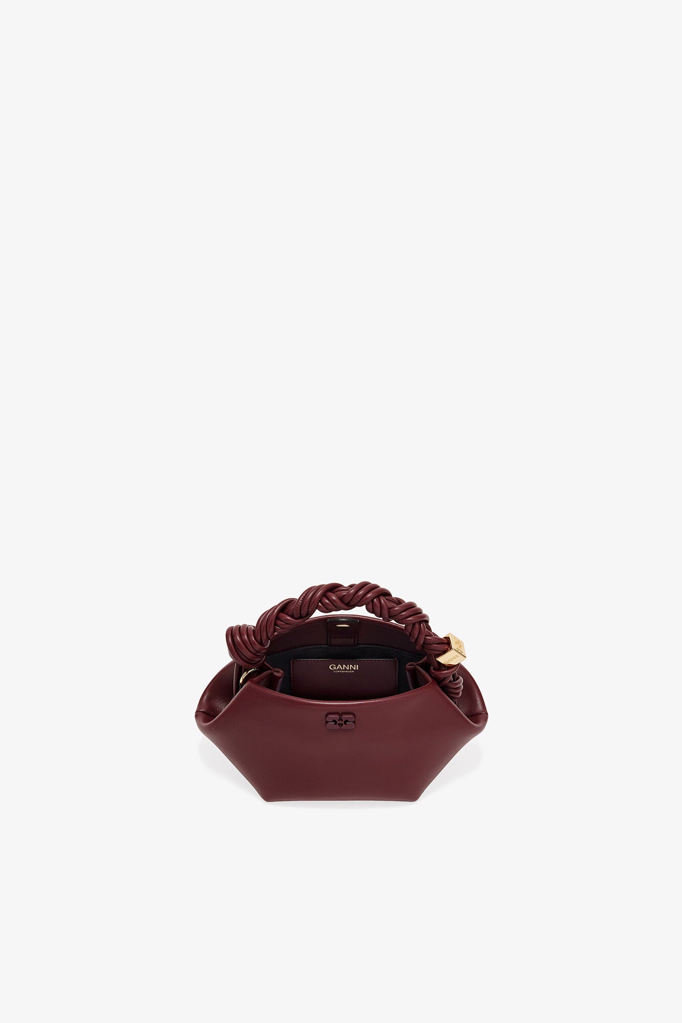 GANNI Burgundy Mini Bou Bag - Burgundy