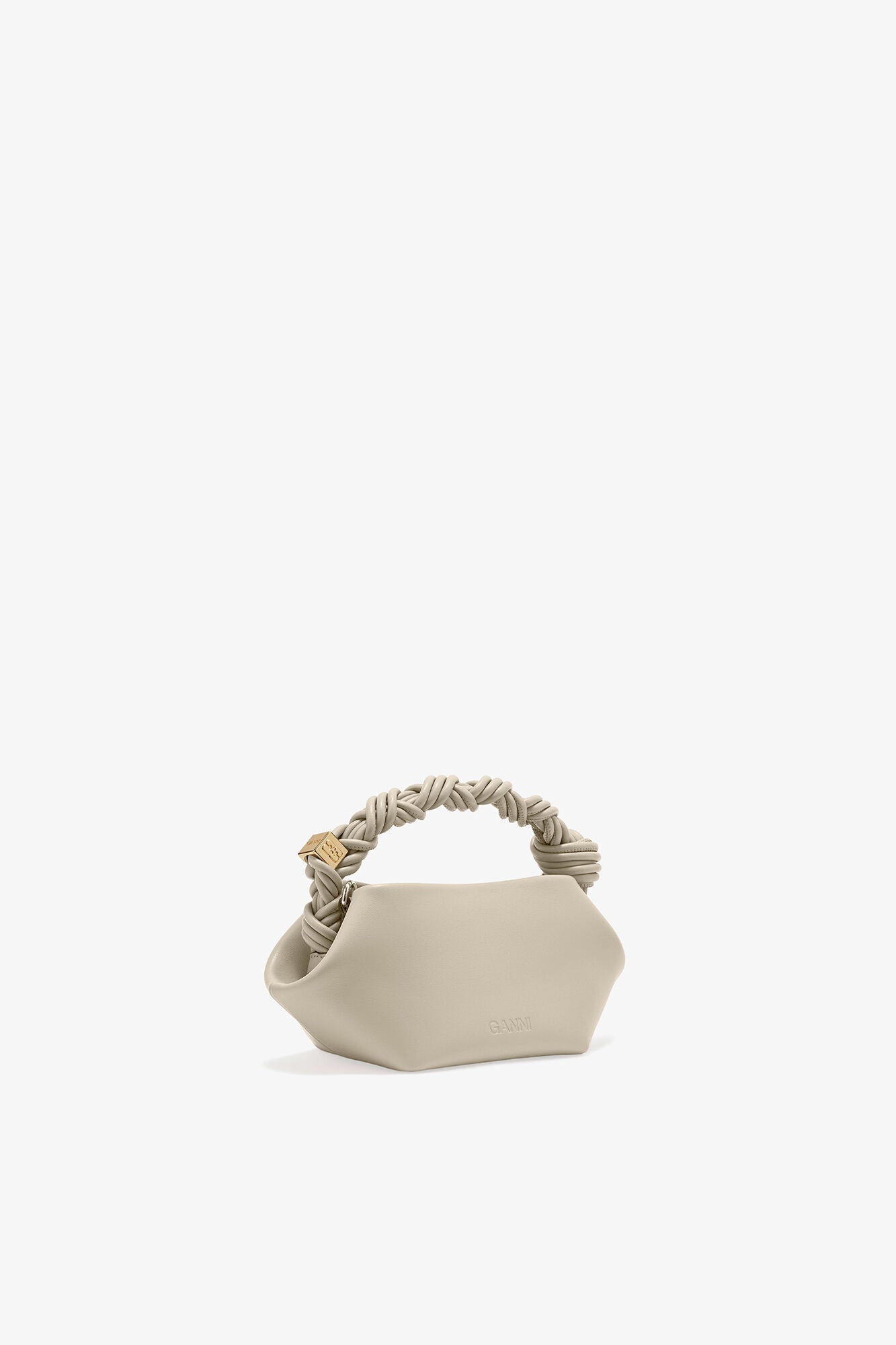 GANNI Light Grey Mini Bou Bag - Oyster Gray