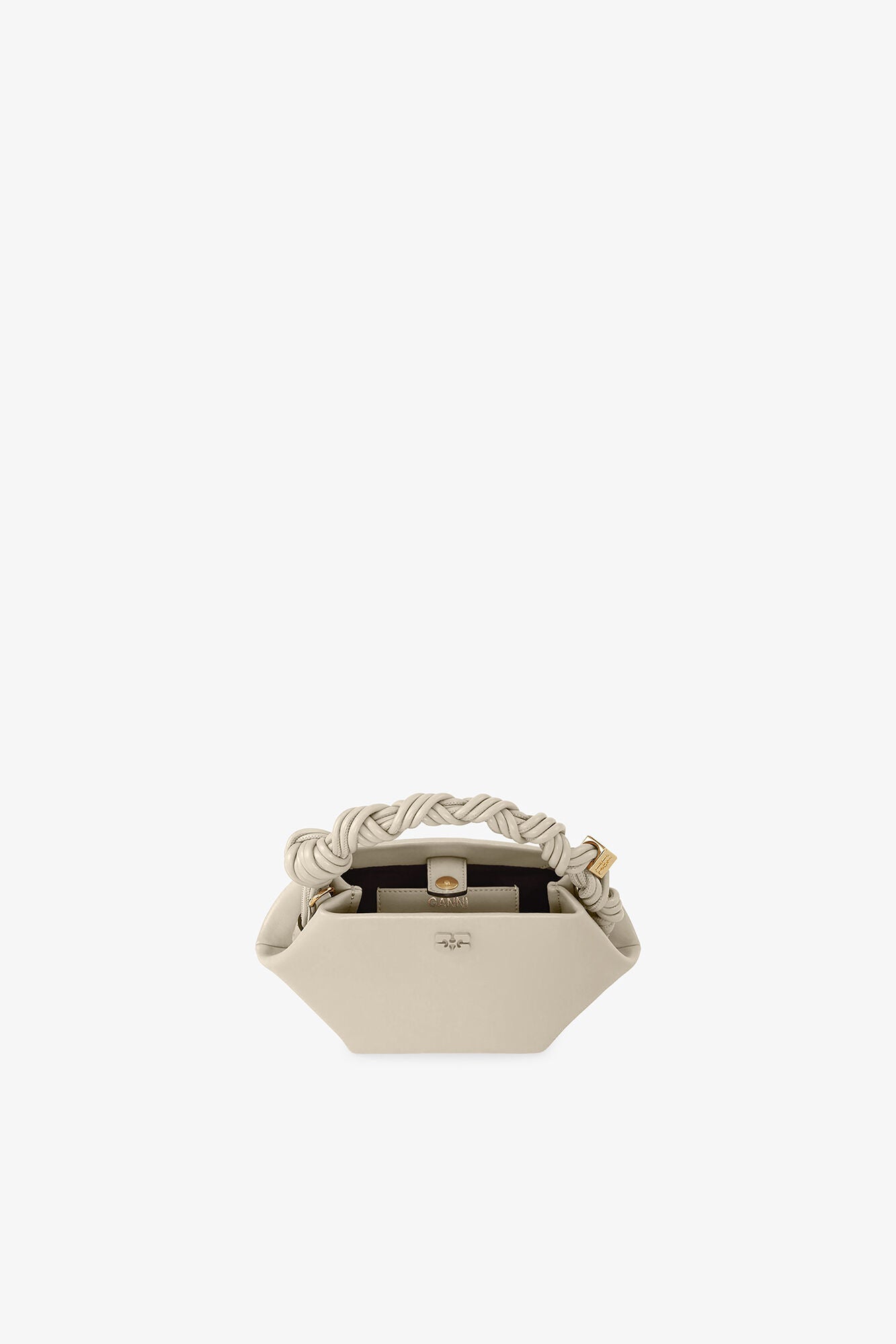 GANNI Light Grey Mini Bou Bag - Oyster Gray