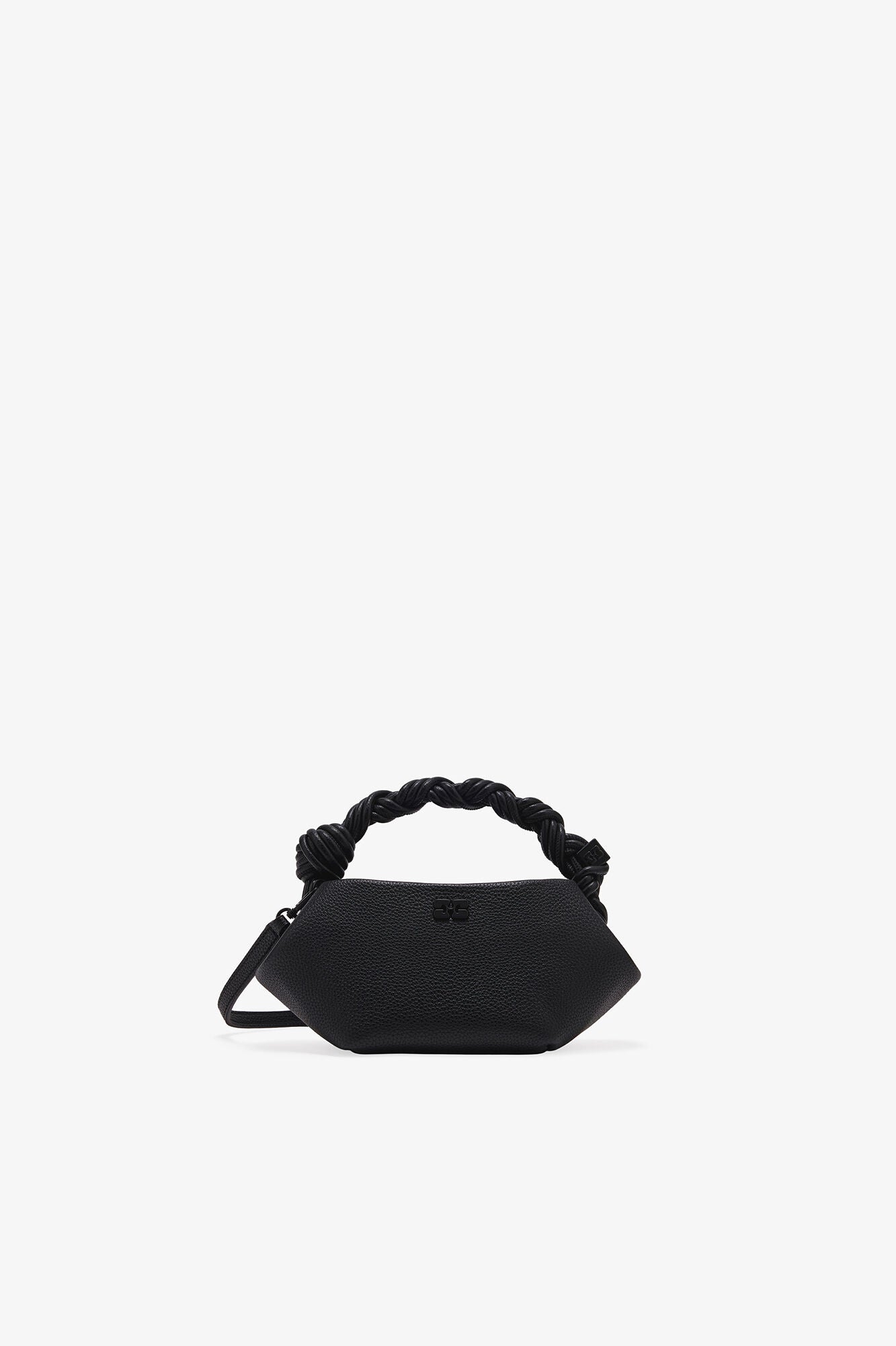 GANNI Black Grained Mini Bou Bag - Black