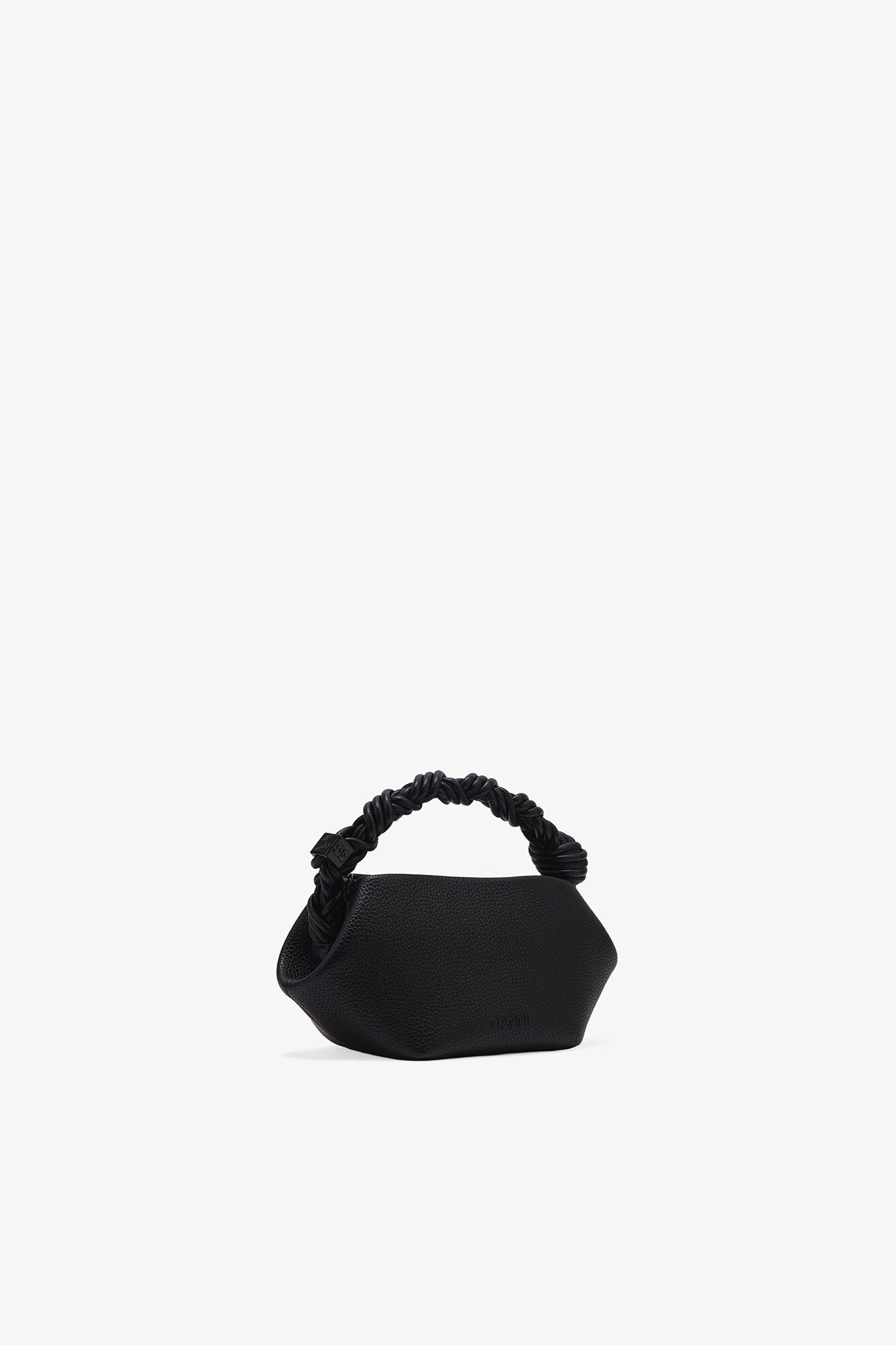 GANNI Black Grained Mini Bou Bag - Black