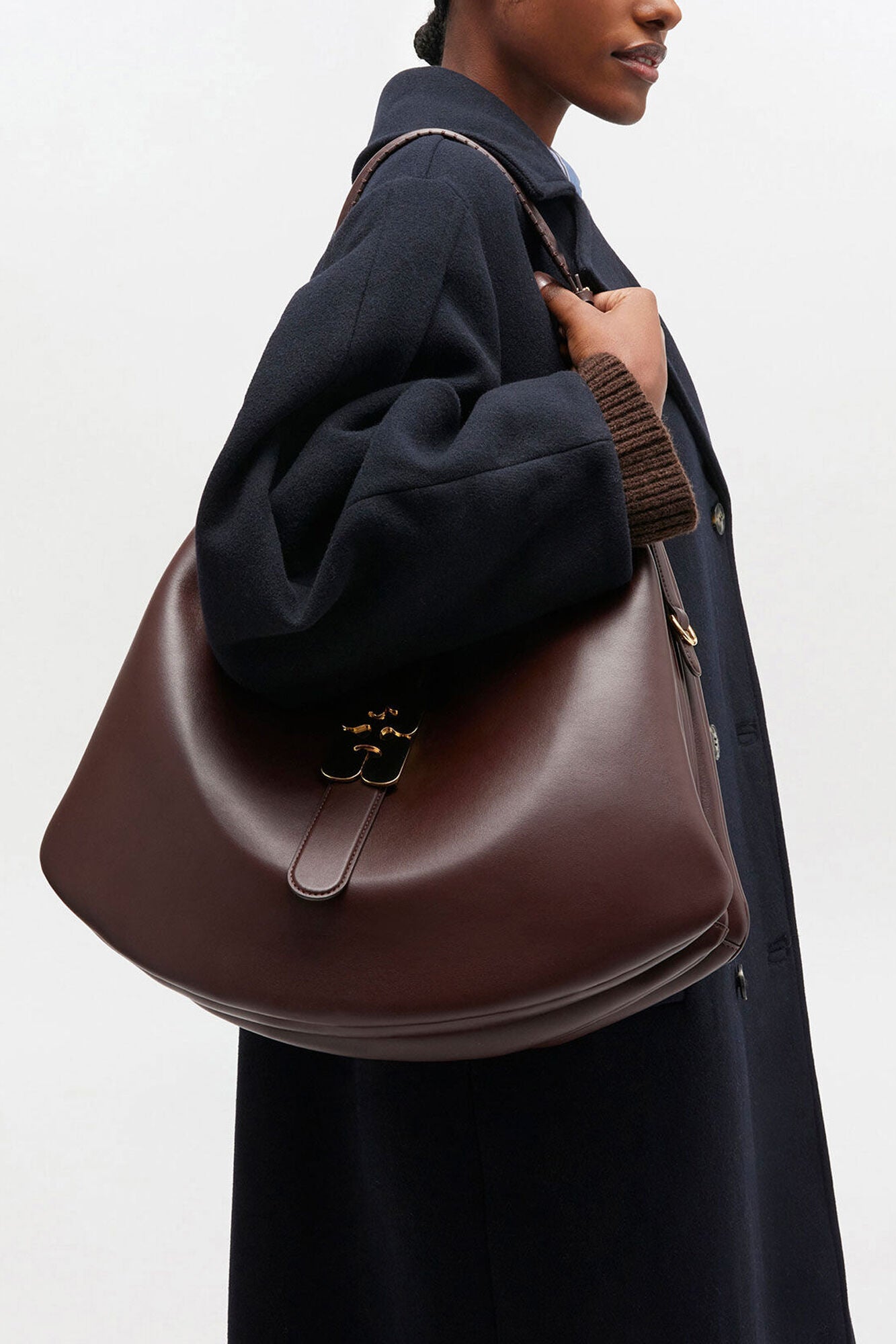 GANNI Large Kat Bag - Chicory Coffee