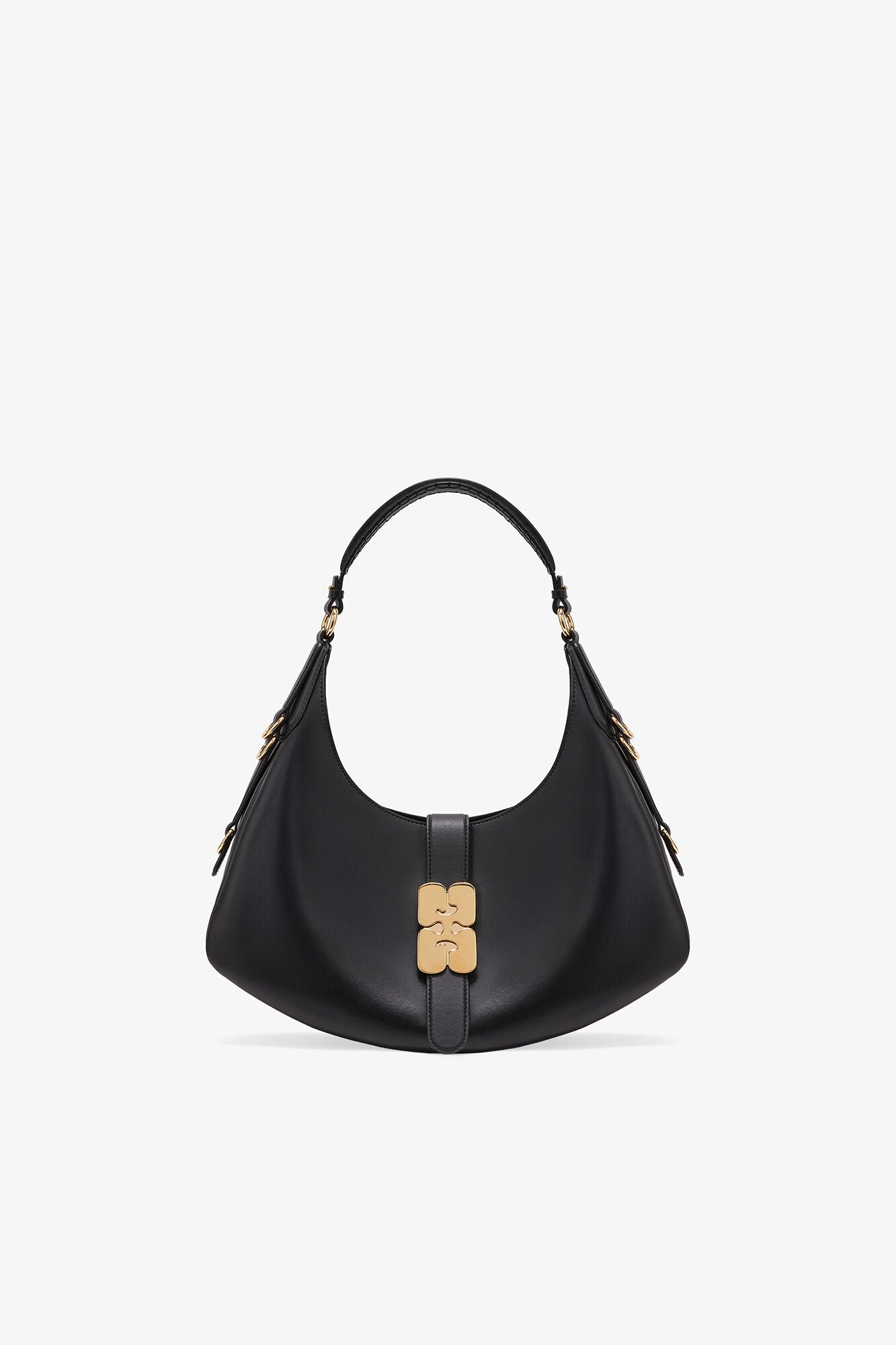 GANNI Small Kat Bag - Black/Gold