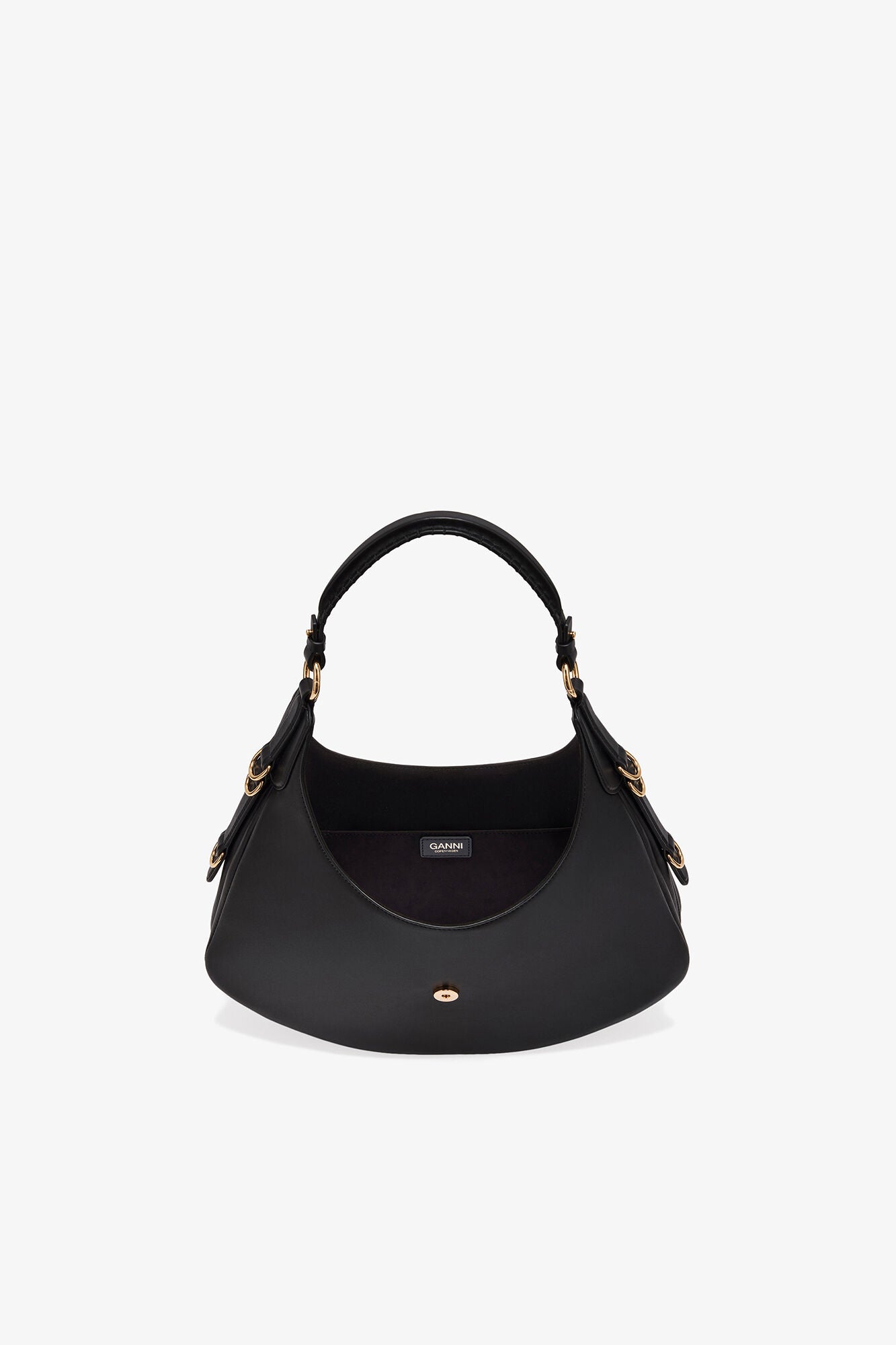 GANNI Small Kat Bag - Black/Gold