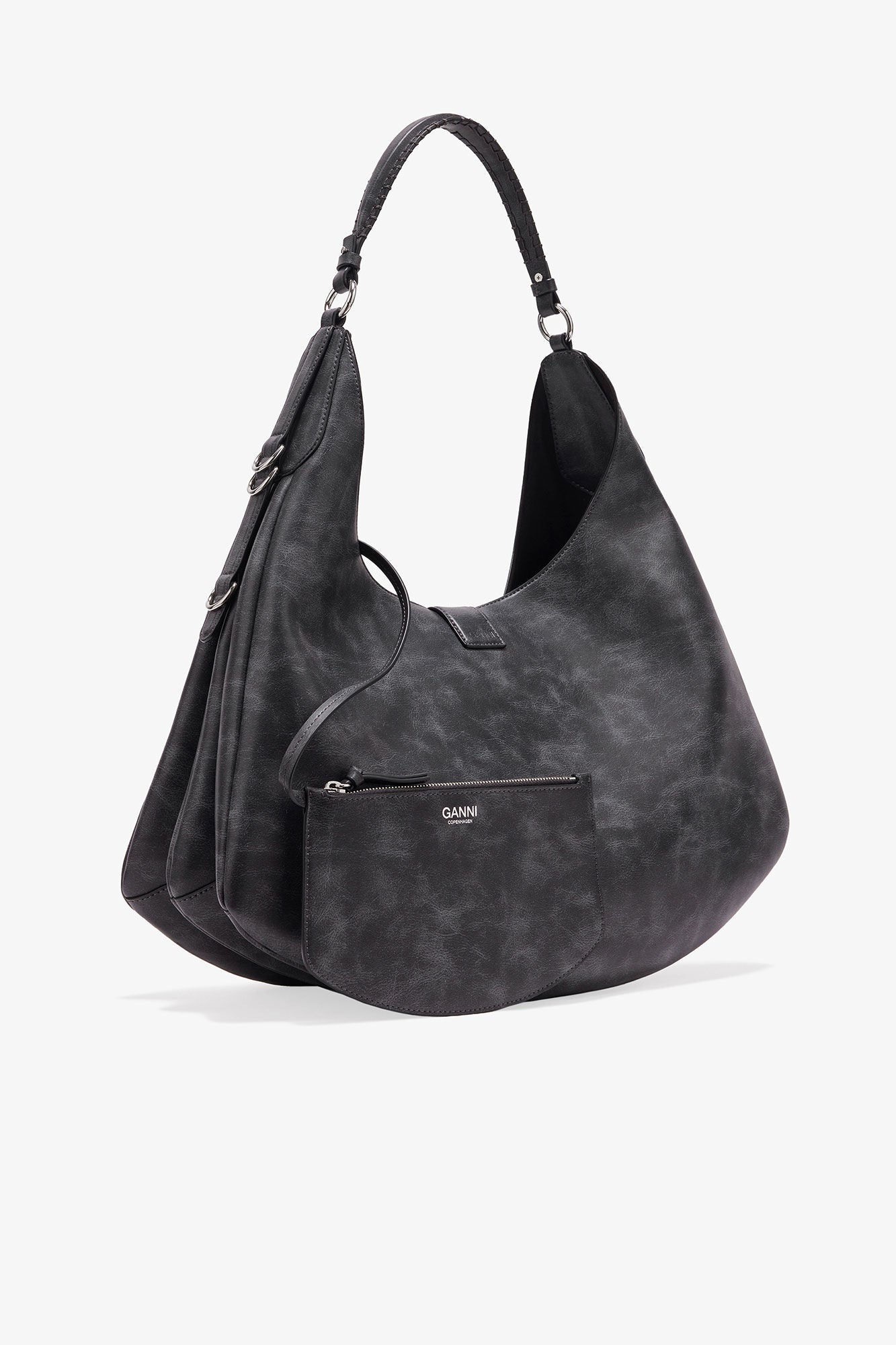 GANNI Large Kat Bag - Ebony