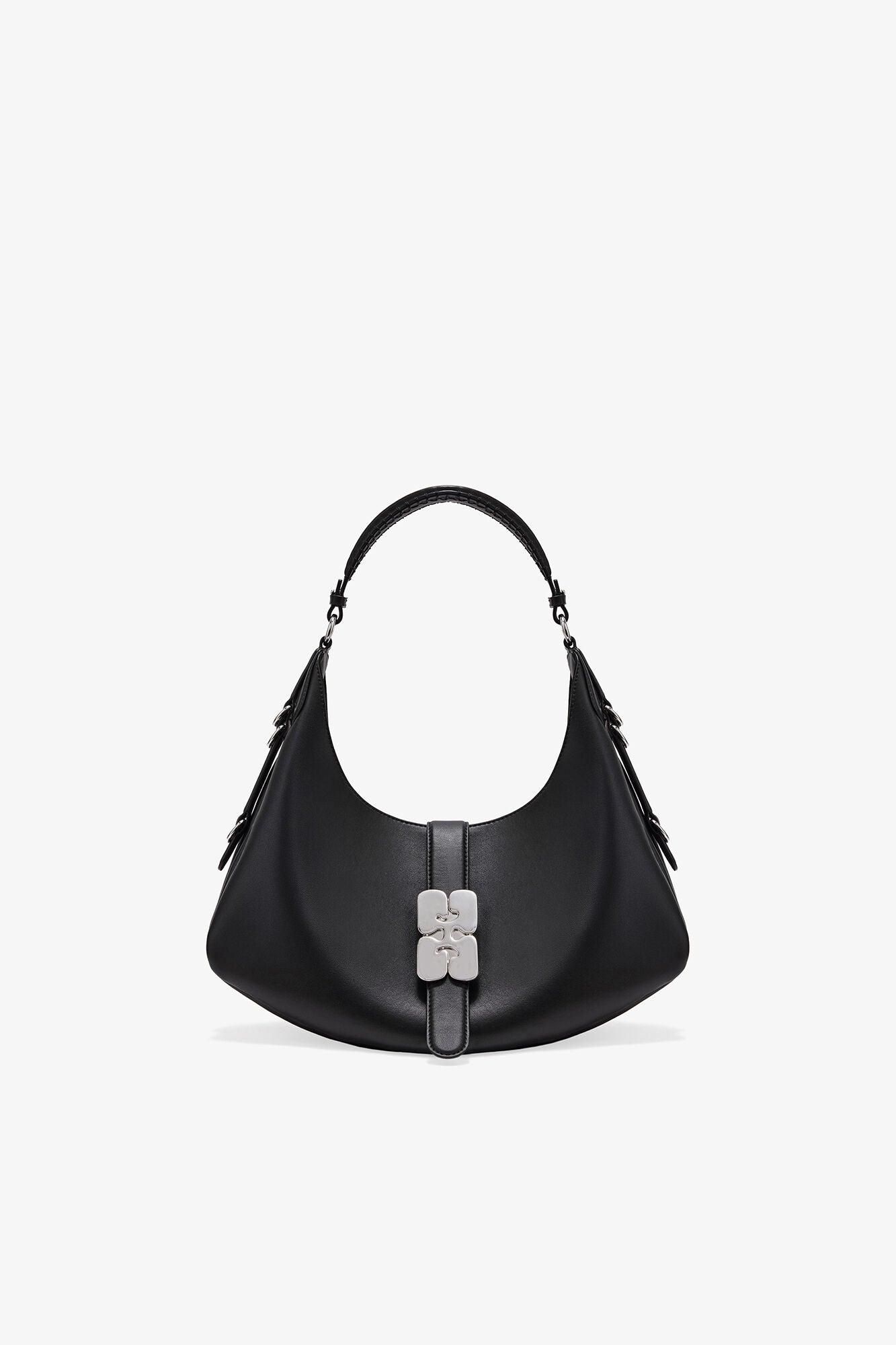 GANNI Small Kat Bag - Black/Silver