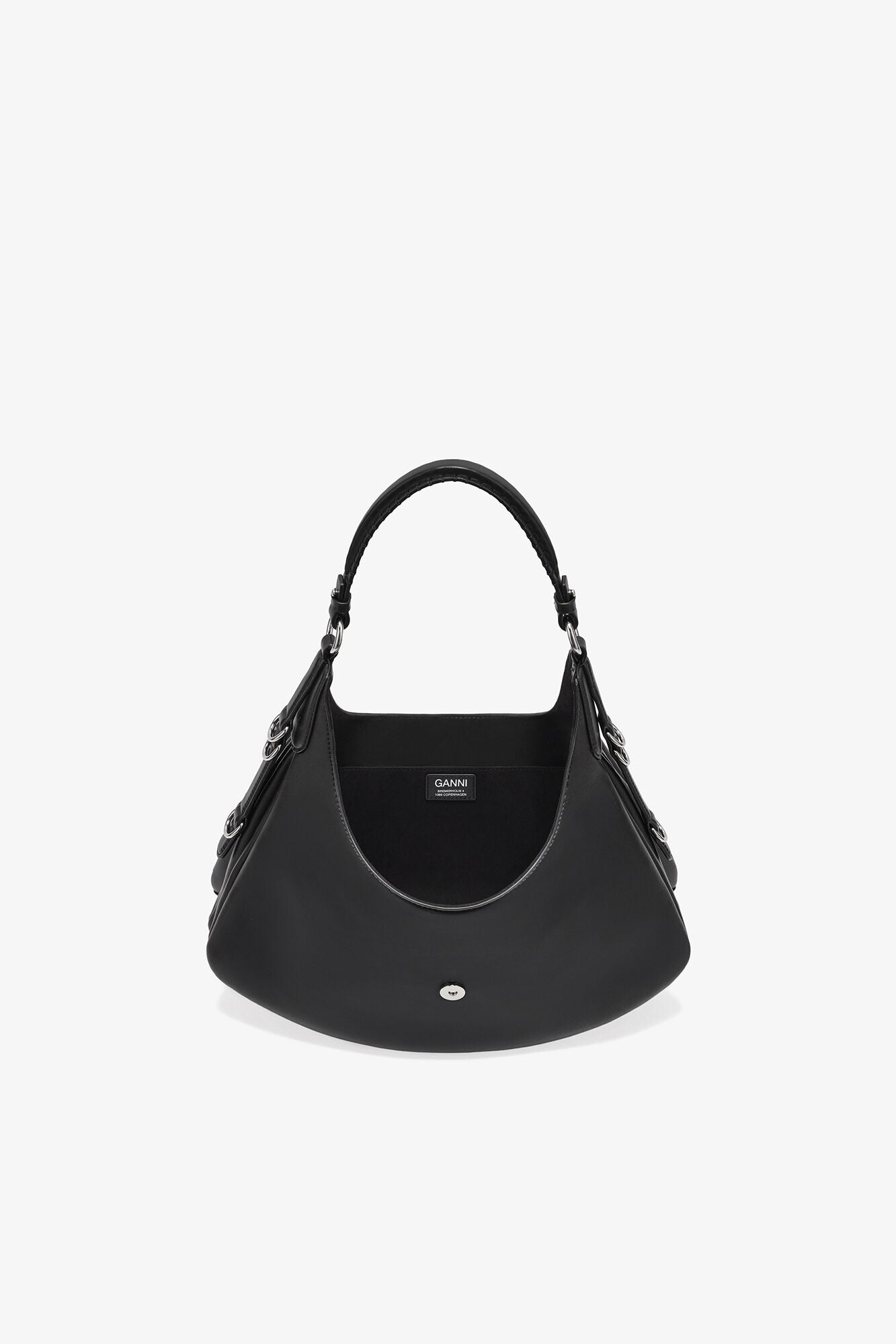 GANNI Small Kat Bag - Black/Silver