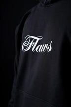 Flaws Oversized Black Hoodie - Sneaker Squad
