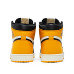 Back heel view of Air Jordan 1 OG High Taxi